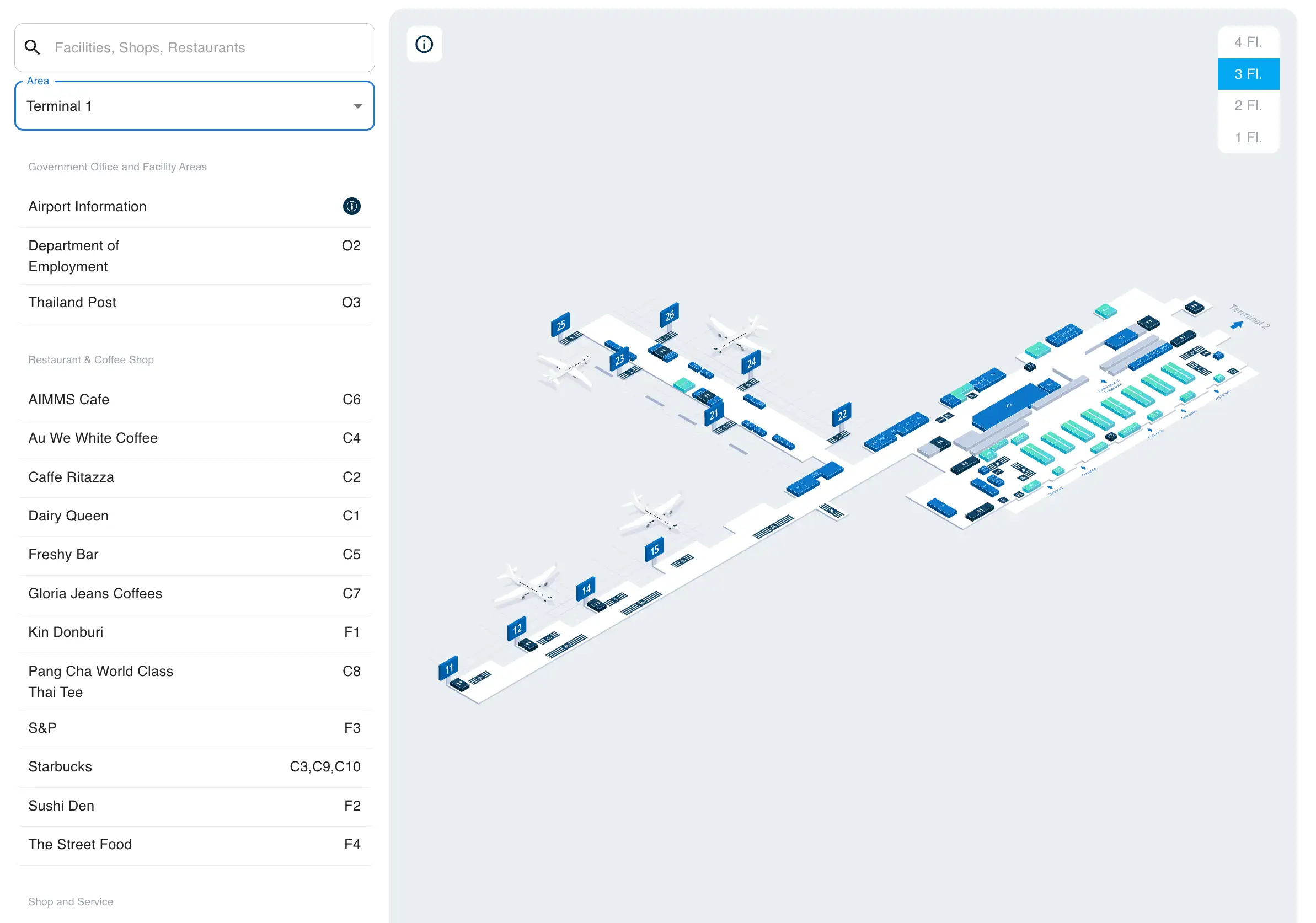Don Mueang International Airport Terminal 1 Level 3 Map 2026