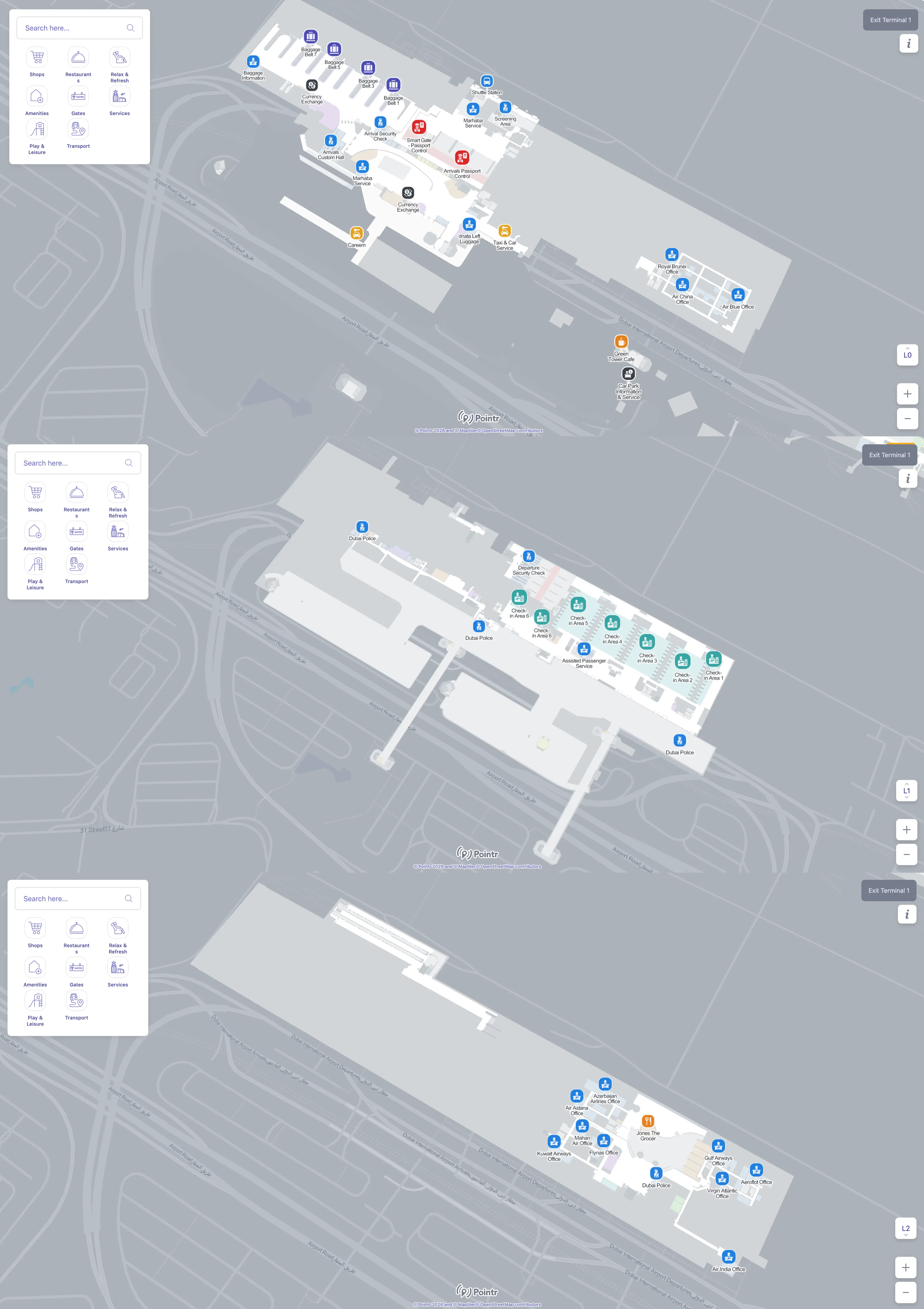 Dubai International Airport Terminal 1 Map 2025
