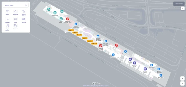 Dubai International Airport Terminal 2 Map 2025