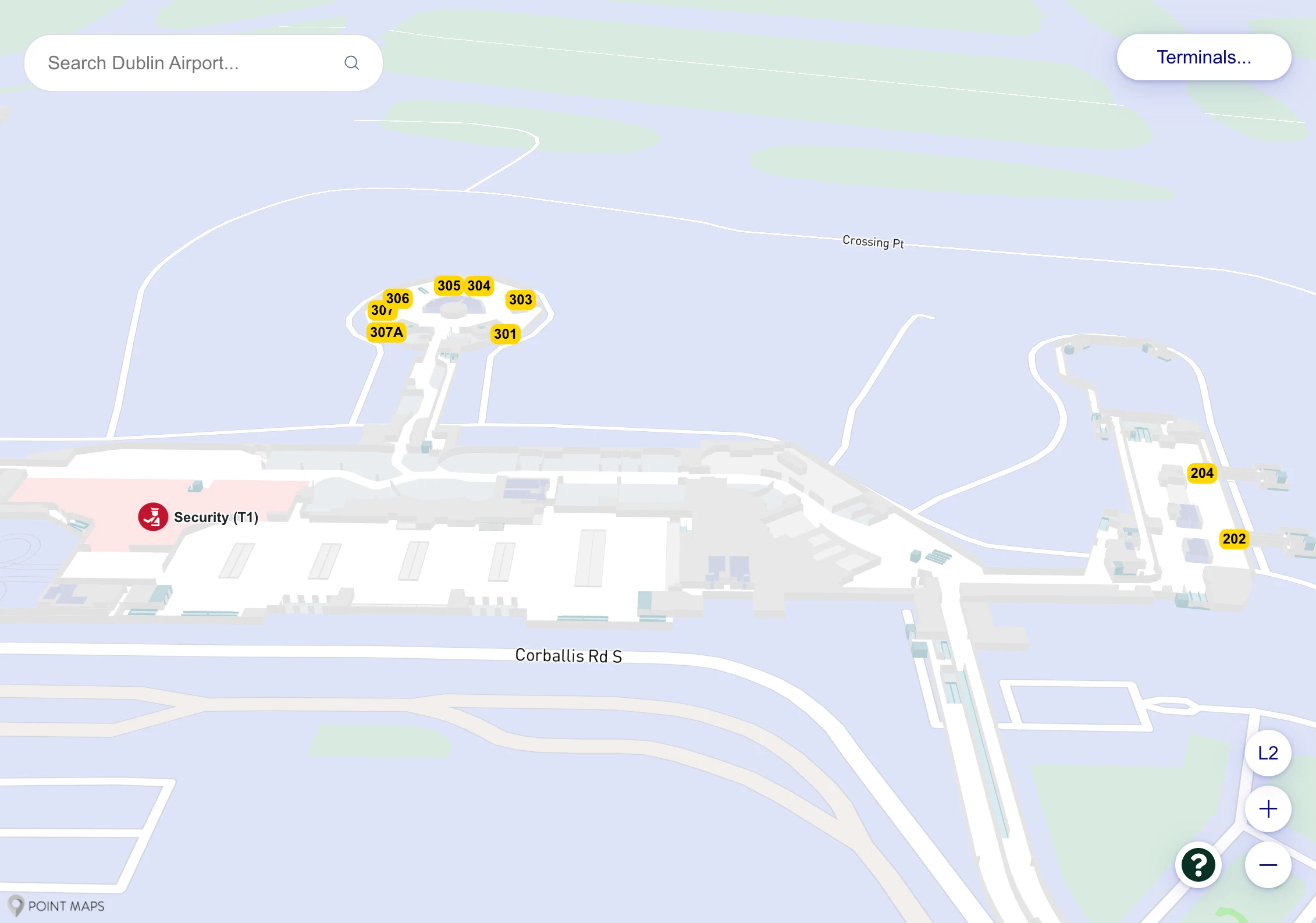 Dublin Airport Terminal 1 Level 2 Map 2025