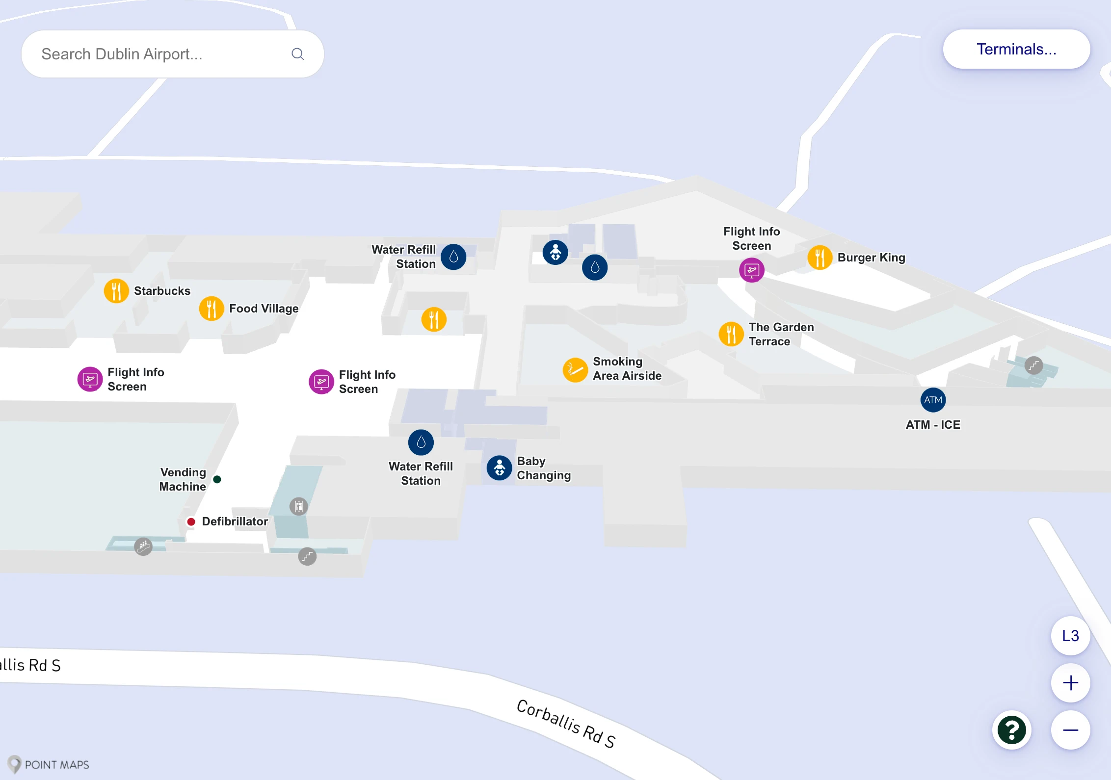 Dublin Airport Terminal 1 Level 3 Map 2025