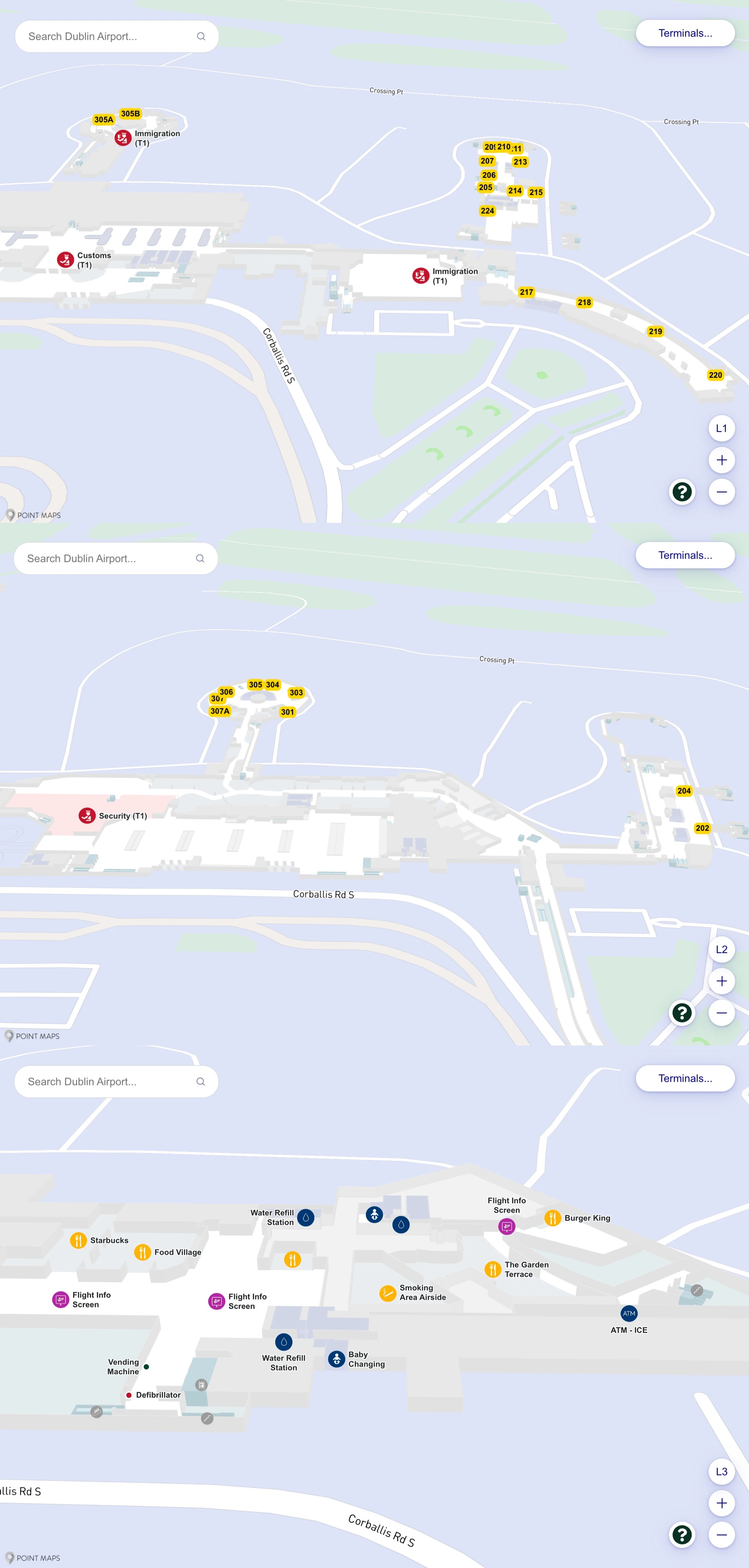 Dublin Airport Terminal 1 Map 2025