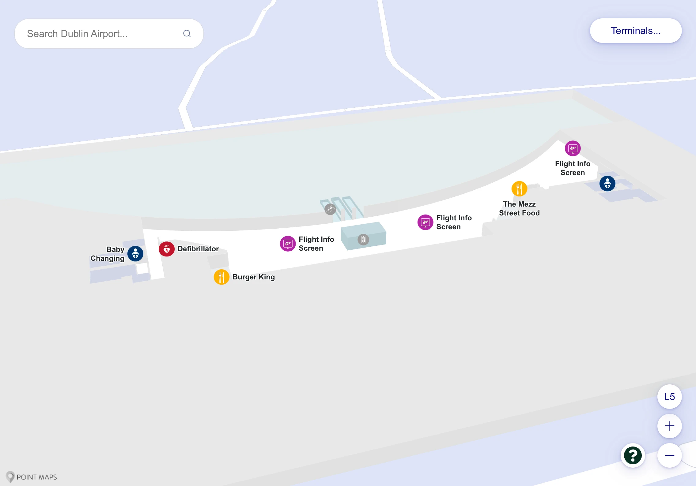 Dublin Airport Terminal 2 Level 5 Map 2025