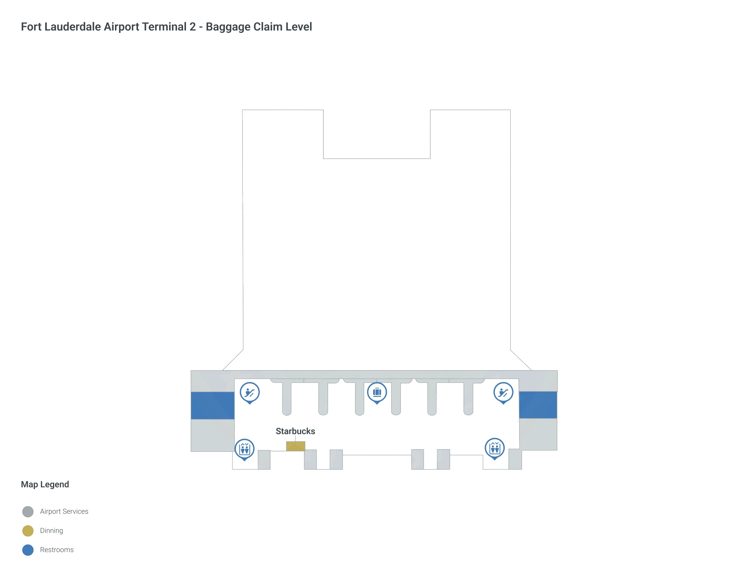 Fort Lauderdale Hollywood International Airport Terminal 2 Baggage Claim Map 2025