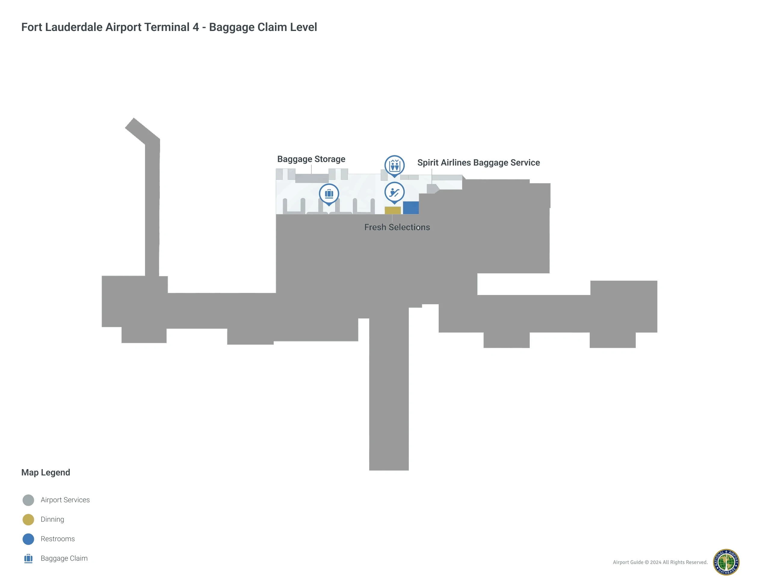 Fort Lauderdale Hollywood International Airport Terminal 4 Baggage Claim Map 2025