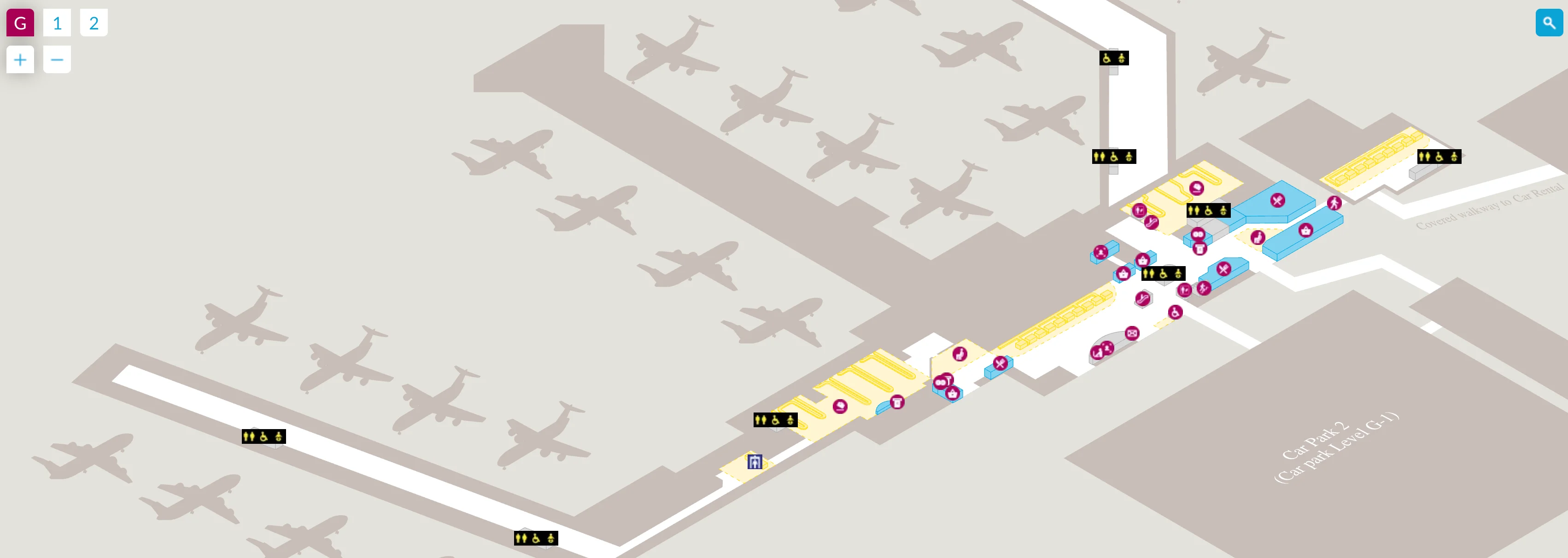 Glasgow Airport Terminal 1 Ground Floor Map 2025