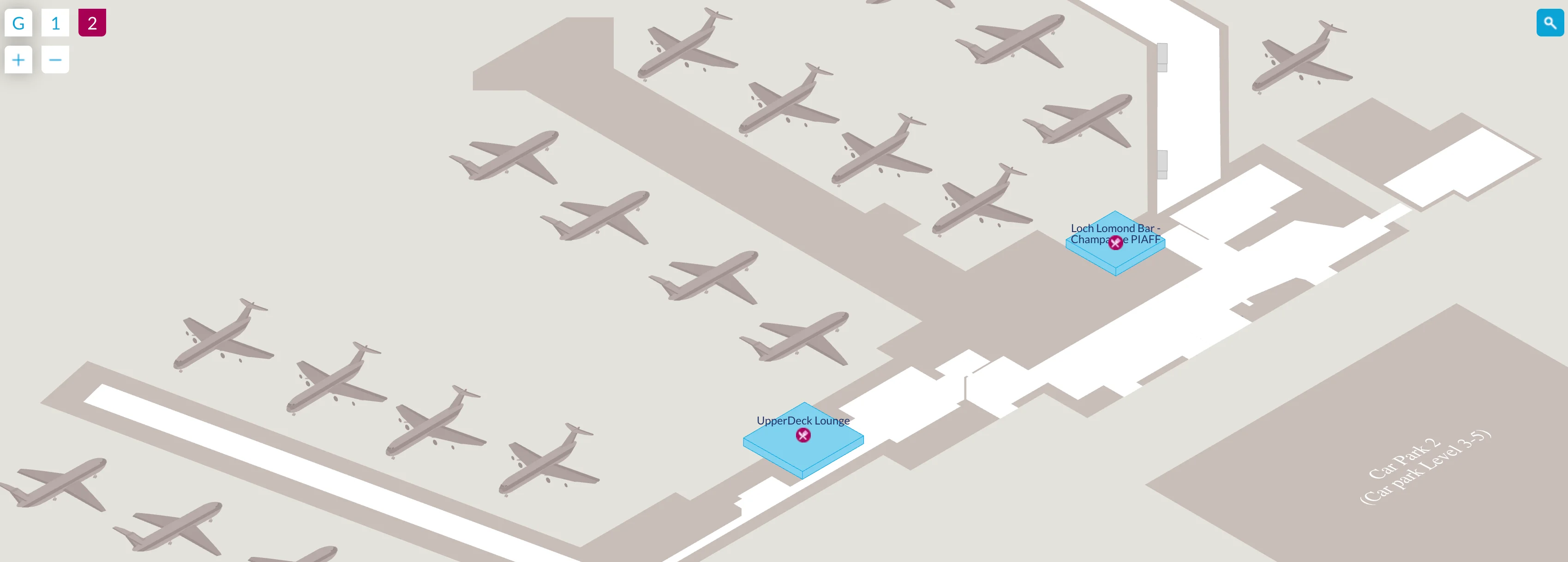 Glasgow Airport Terminal 2 Second Floor Map 2025