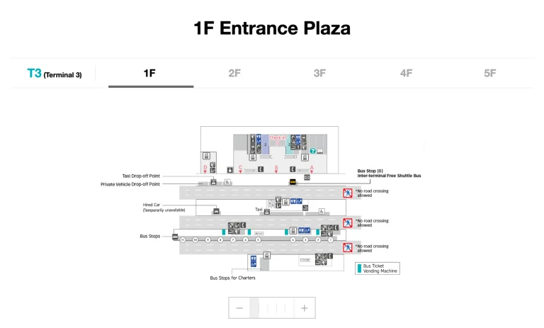 Haneda International Airport Terminal 3 1F Entrance Plaza Map 2026