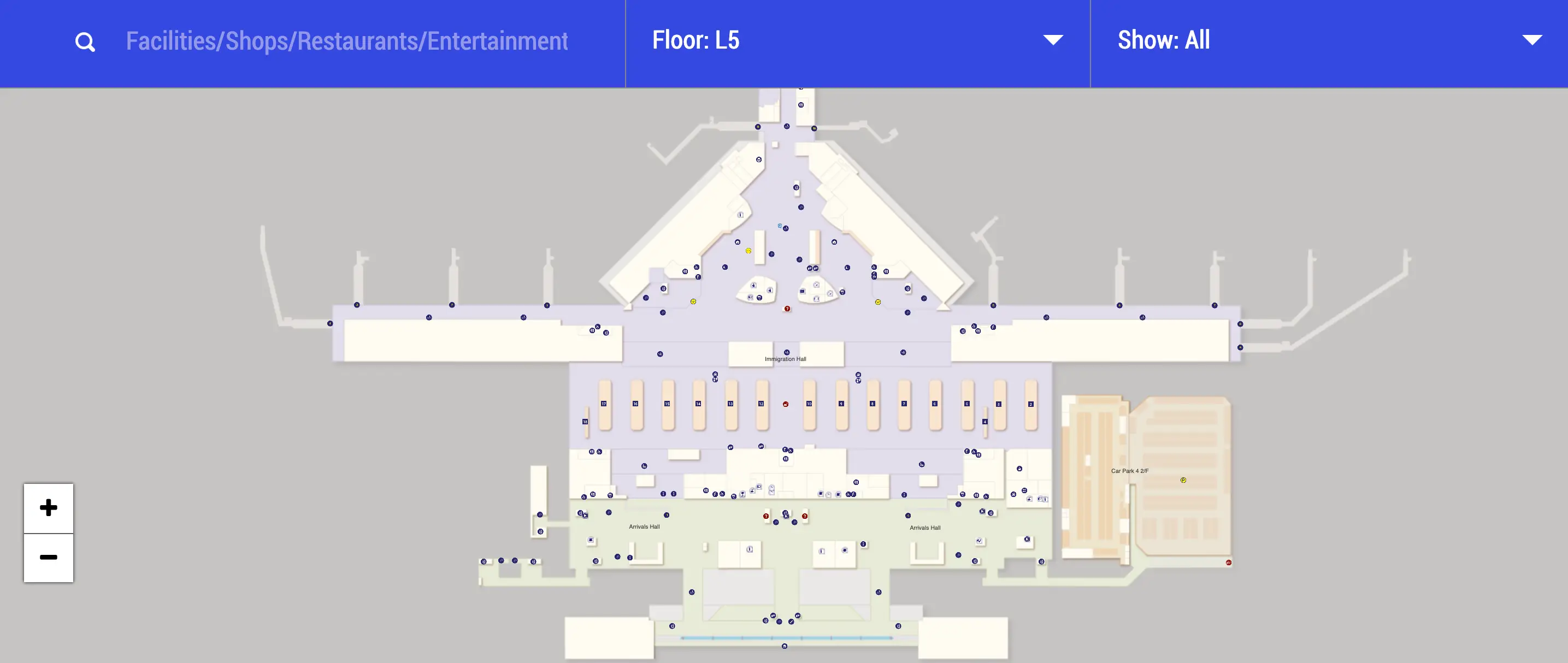 Hong Kong International Airport Terminal 1 L5 Map 2025