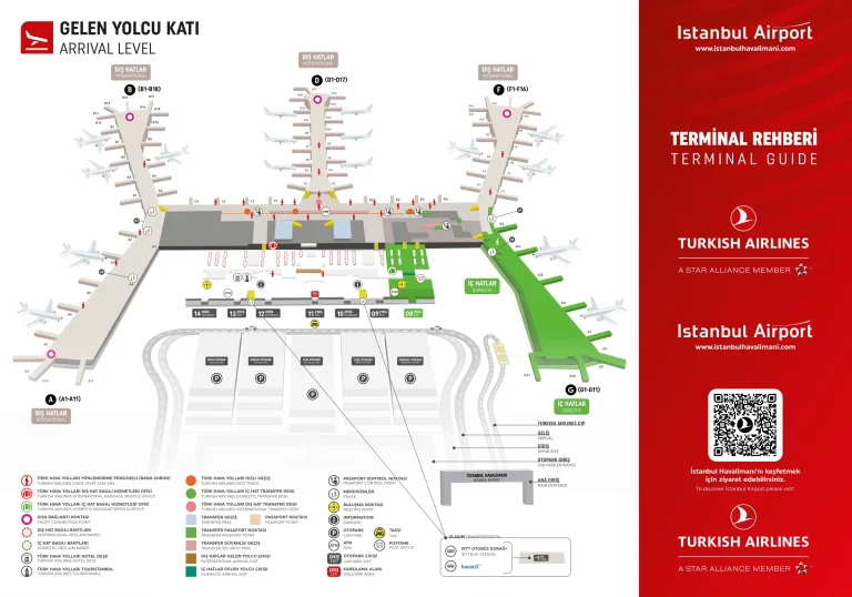 Istanbul Atatürk Airport Terminal 2 Arrival Map 2025