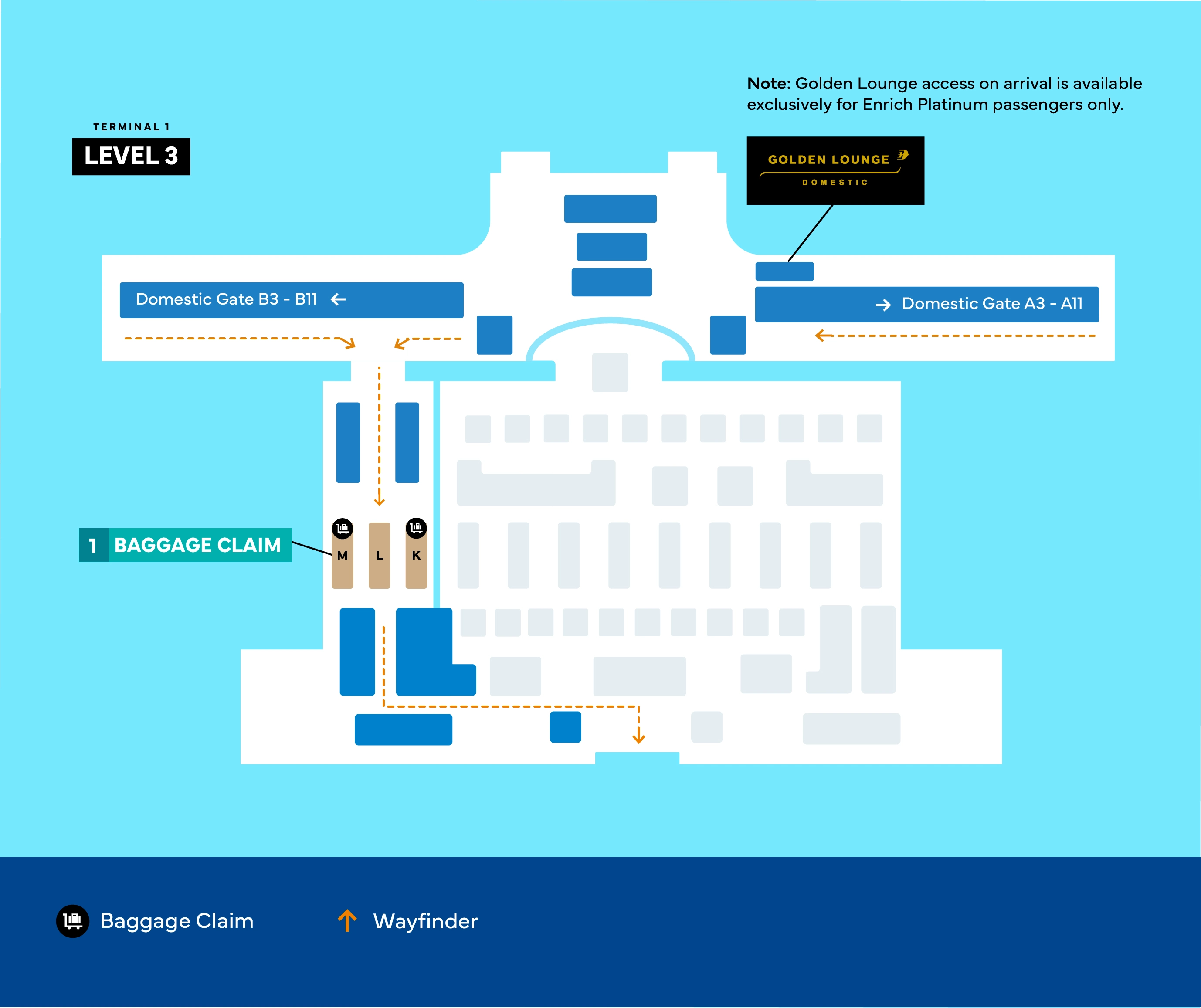 Kuala Lumpur International Airport Terminal 1 Domestic Arrivals Map 2025