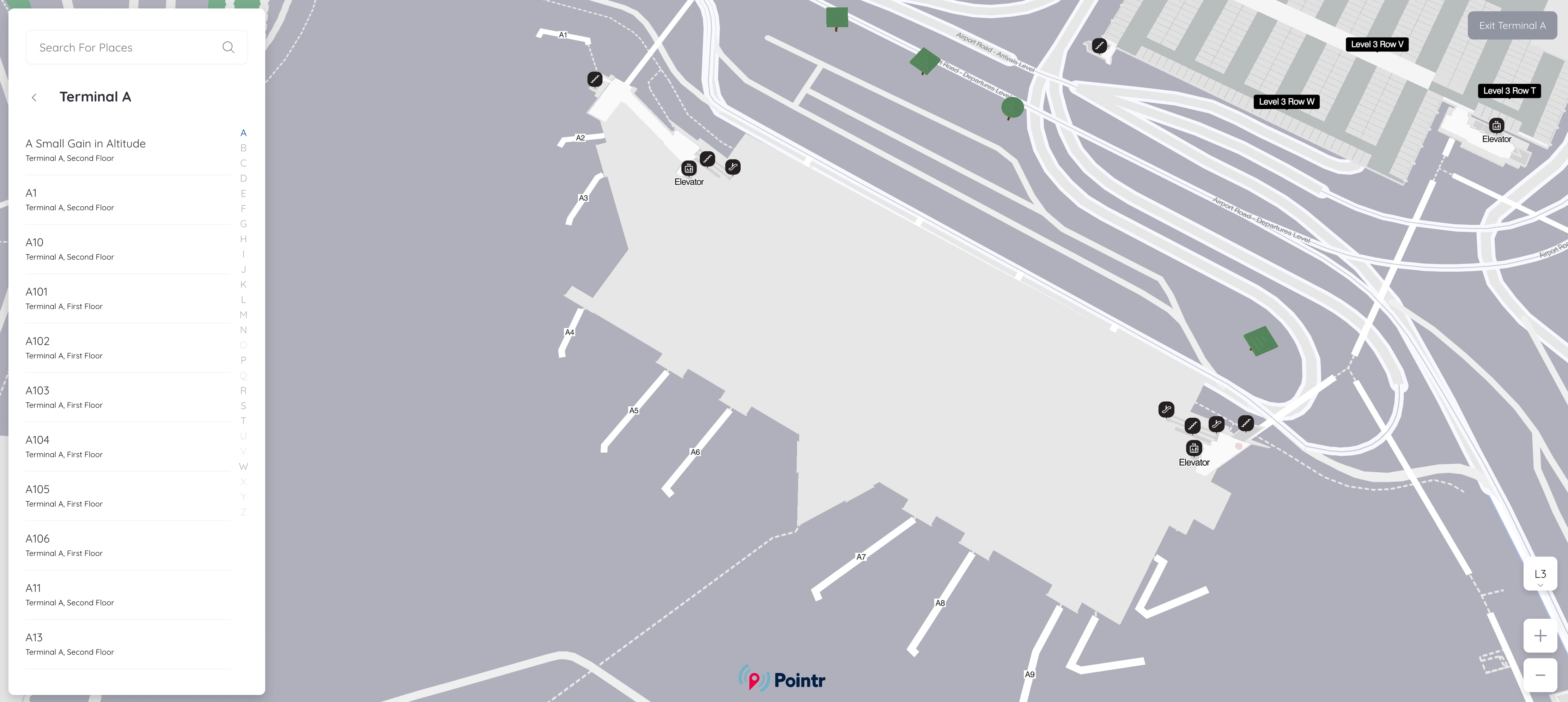 Logan International Airport Terminal A Level 3 Map 2025