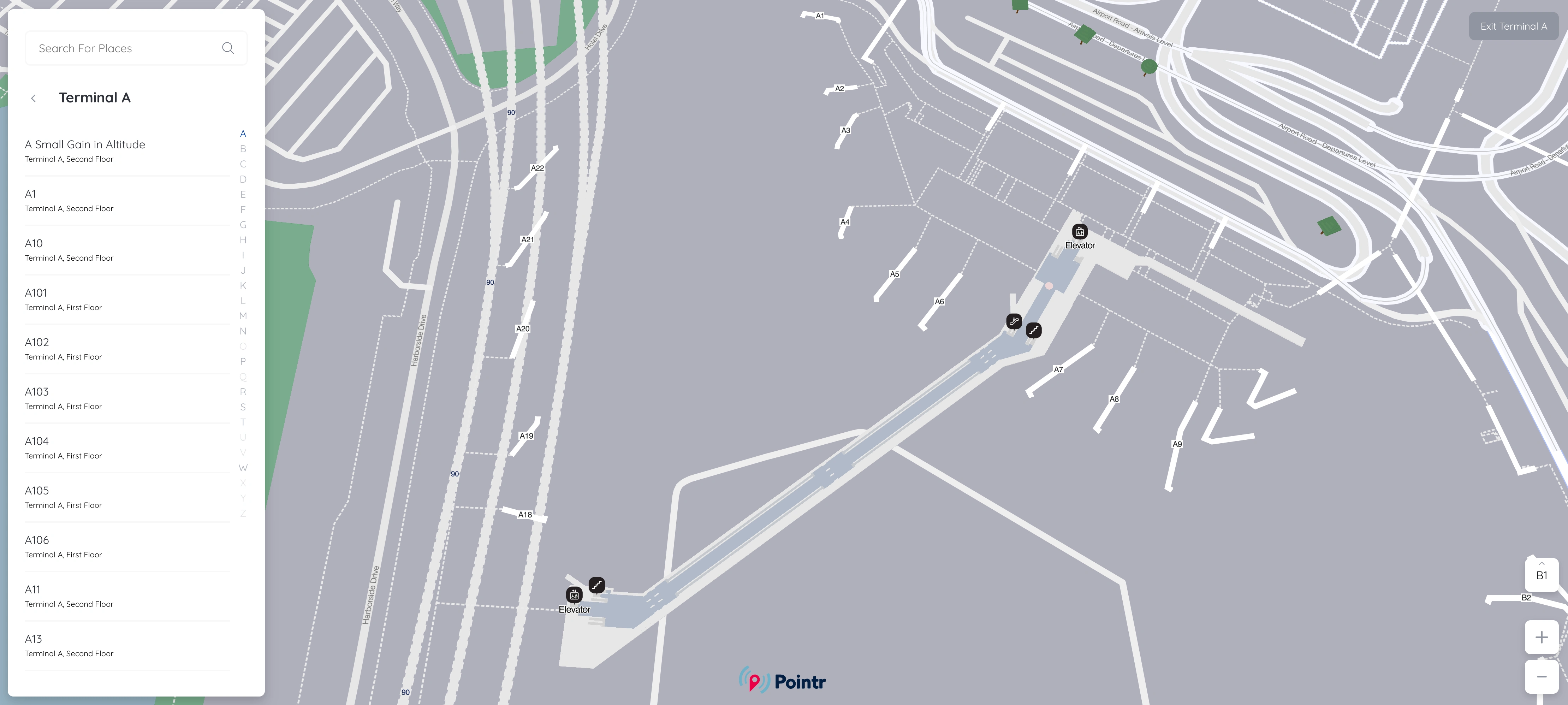 Logan International Airport Terminal A Level B1 Map 2025