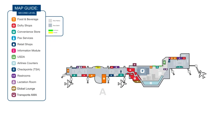 Luis Munoz Marin International Airport Terminal A Map 2025