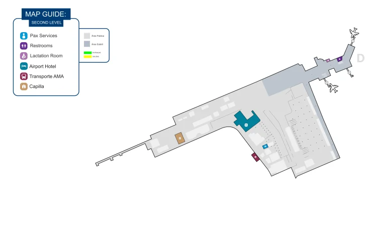 Luis Munoz Marin International Airport Terminal D Map 2025