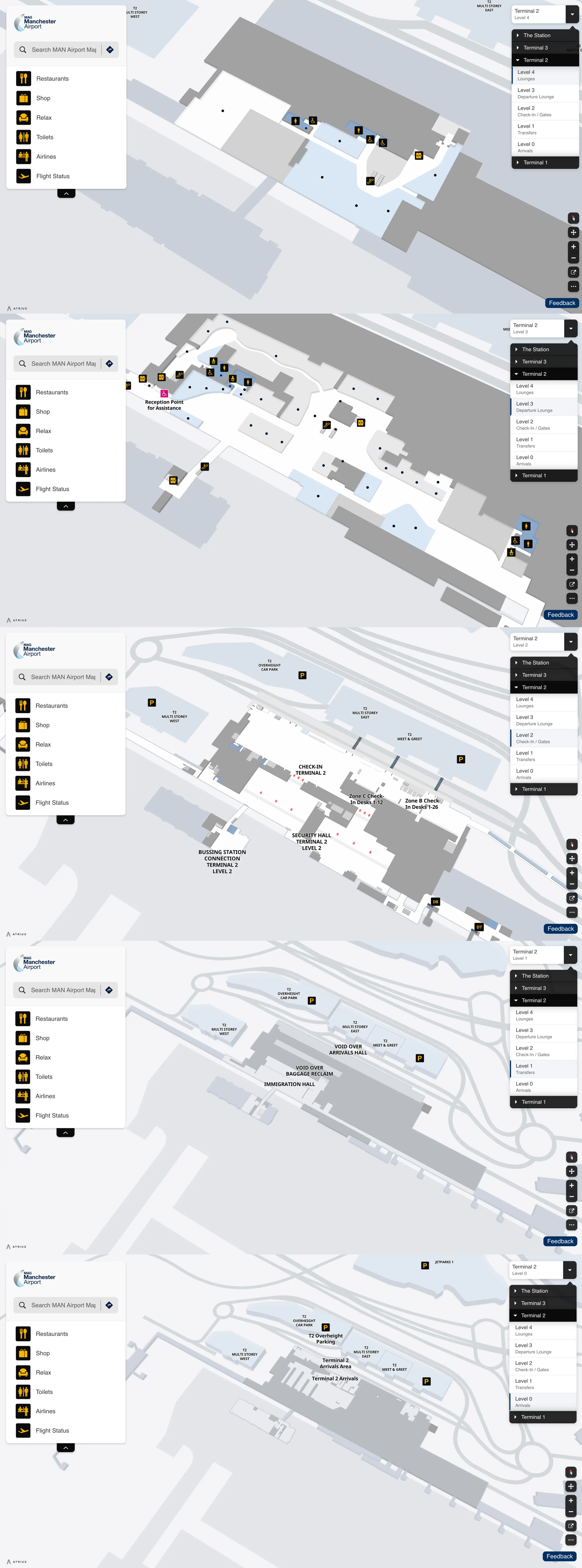Manchester Airport Terminal 2 Map 2025