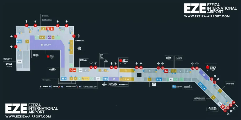 Ministro Pistarini International Airport Terminal C Map 2025