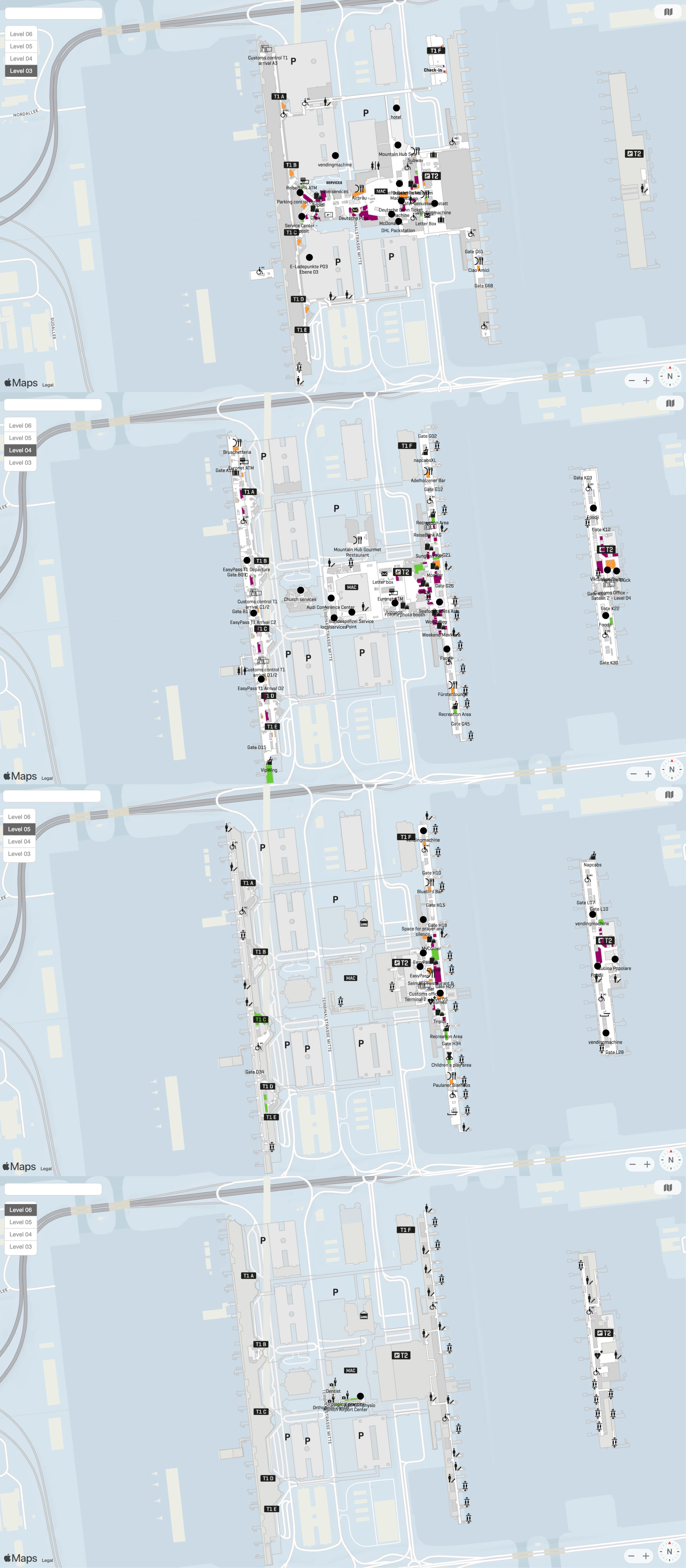 Munich Airport Terminal 1 Map 2025