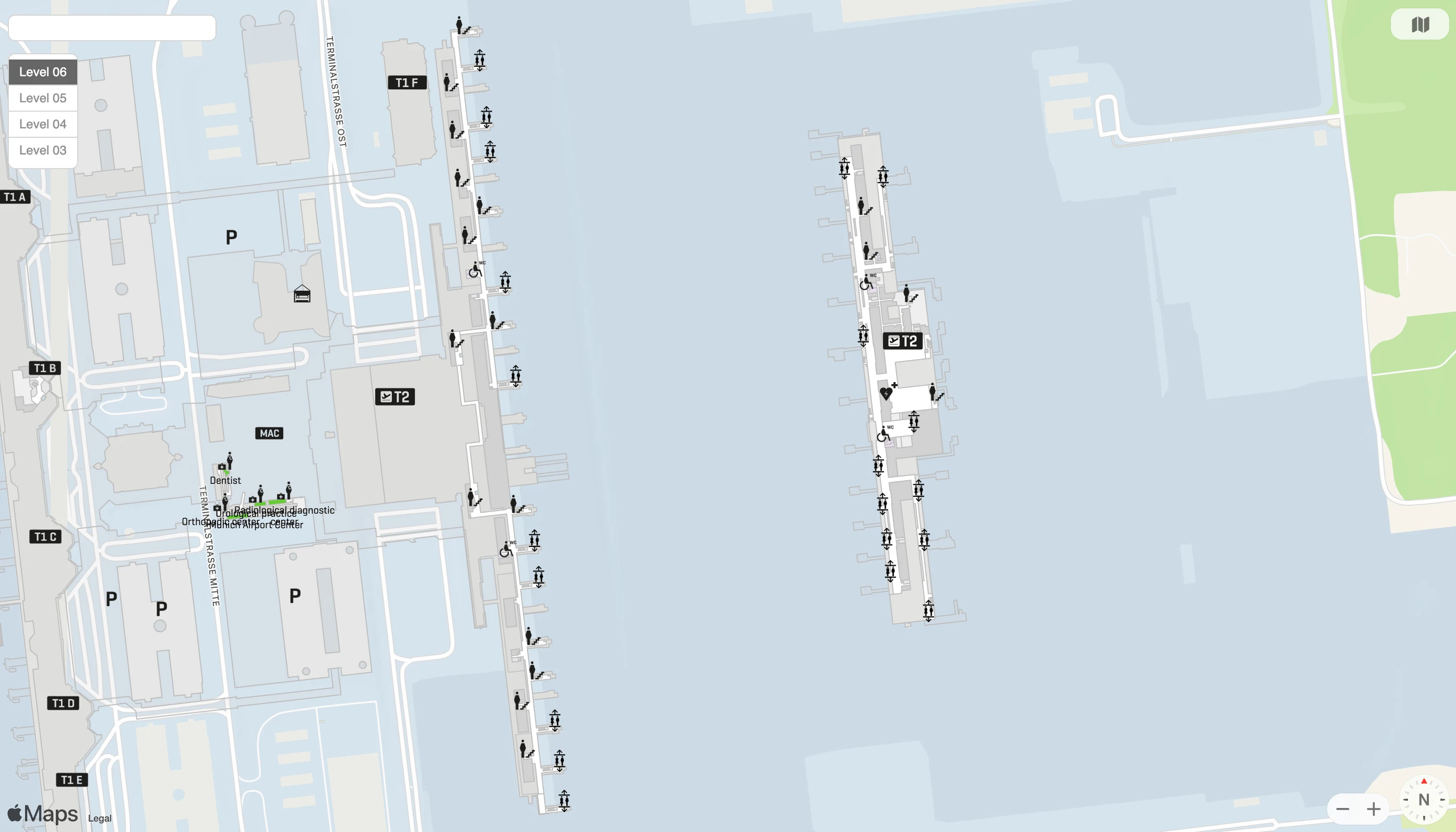 Munich Airport Terminal 2 Level 6 Map 2025