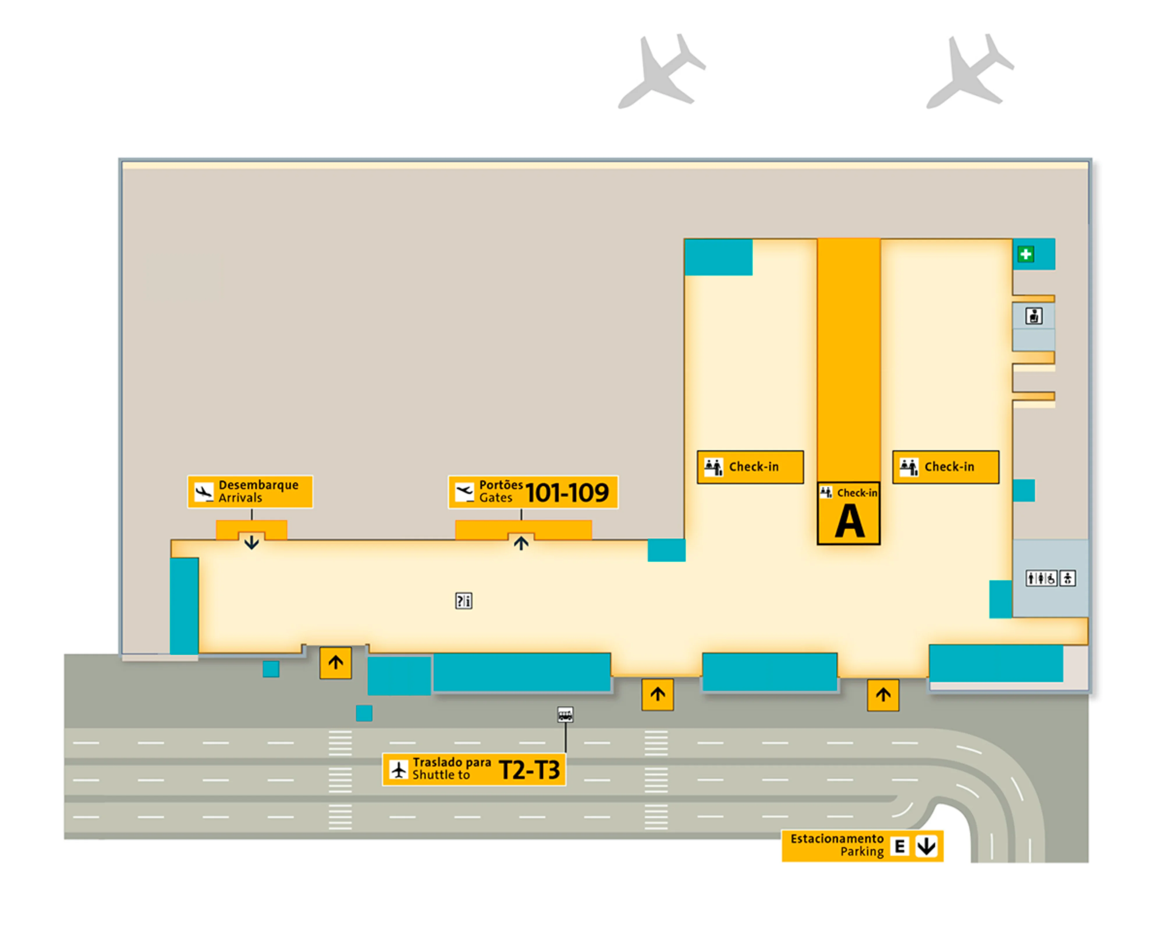 São Paulo Guarulhos International Airport Terminal 1 Map 2026