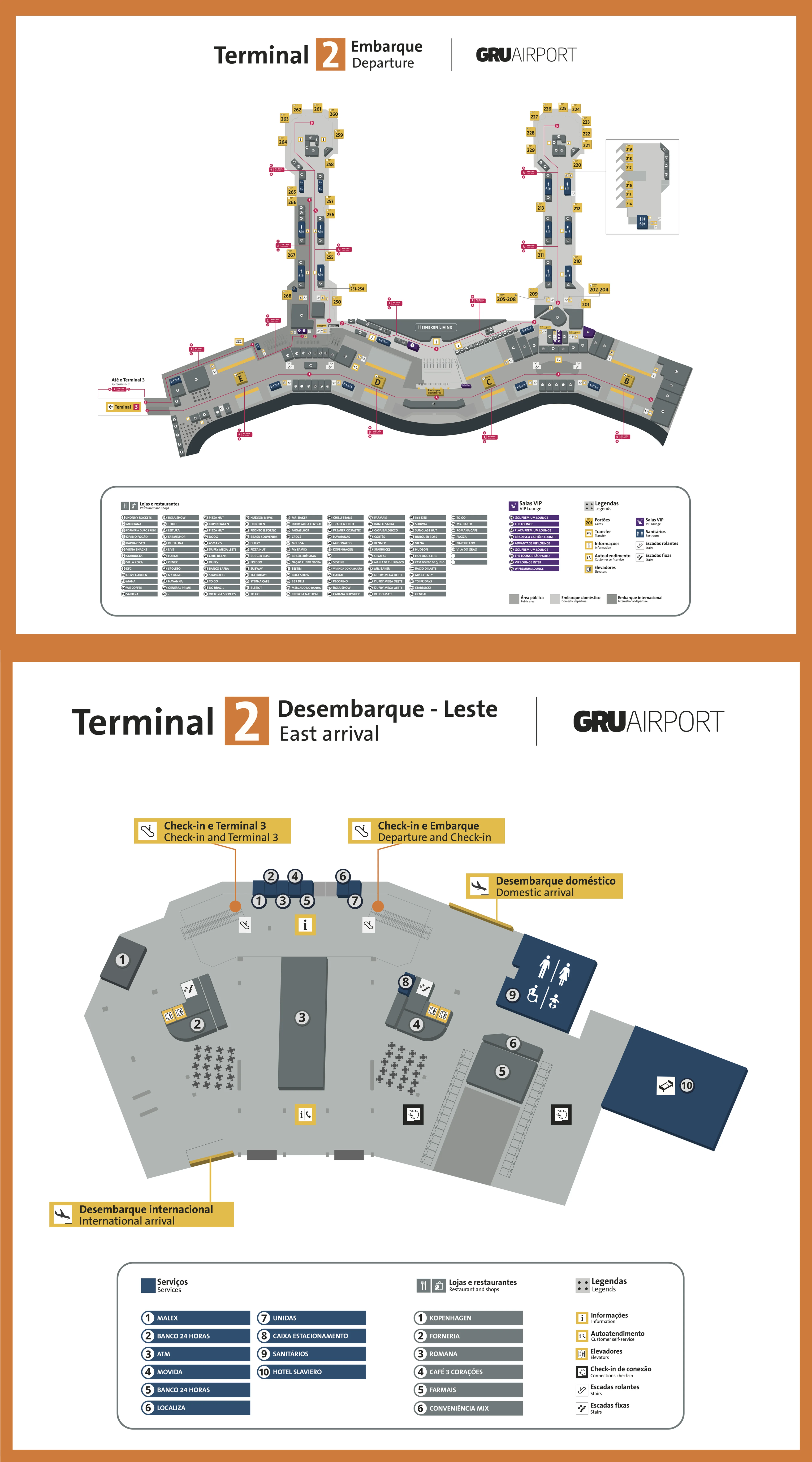 São Paulo Guarulhos International Airport Terminal 2 Map 2026