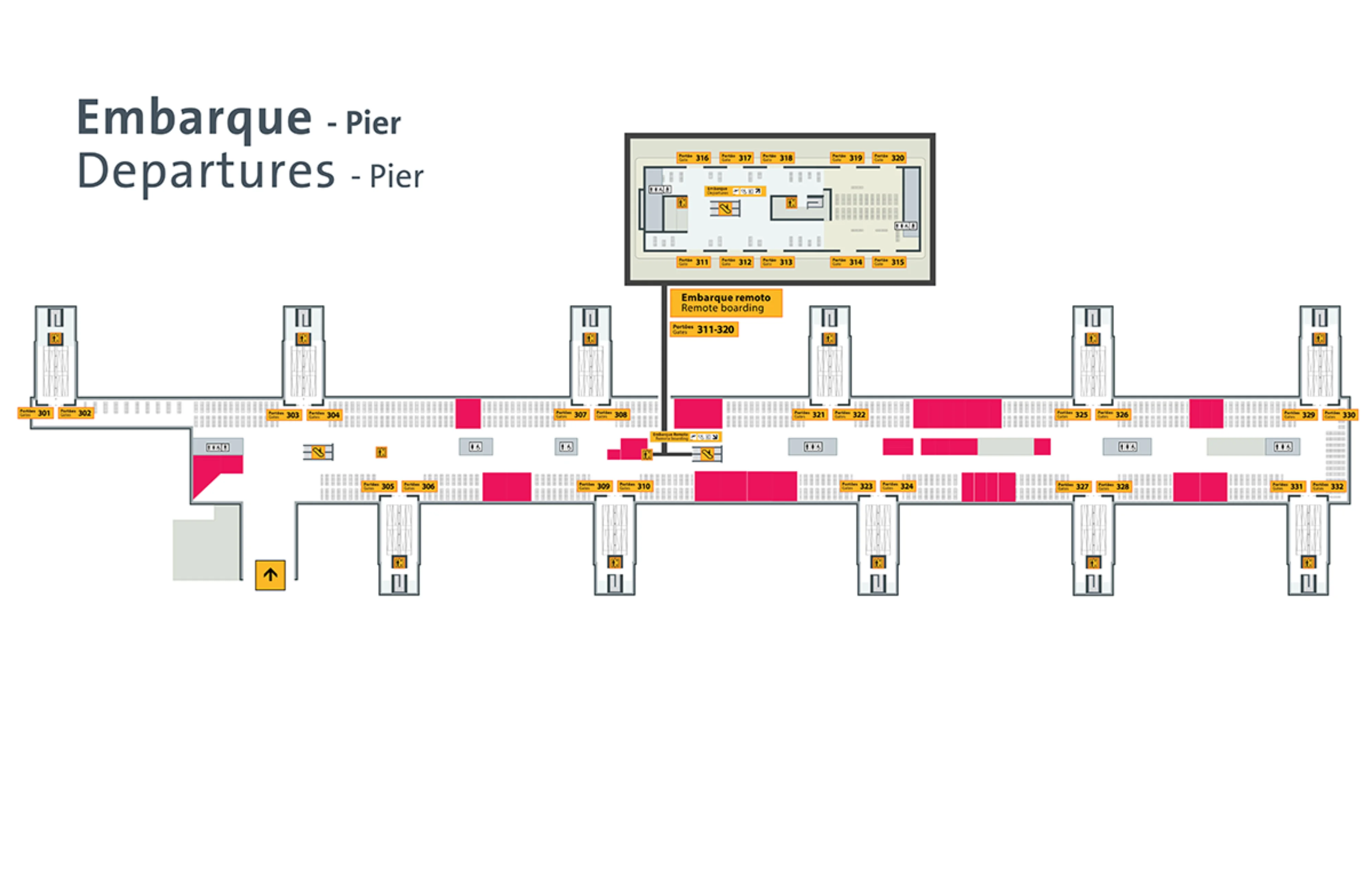 São Paulo Guarulhos International Airport Terminal 3 Gates Map 2026