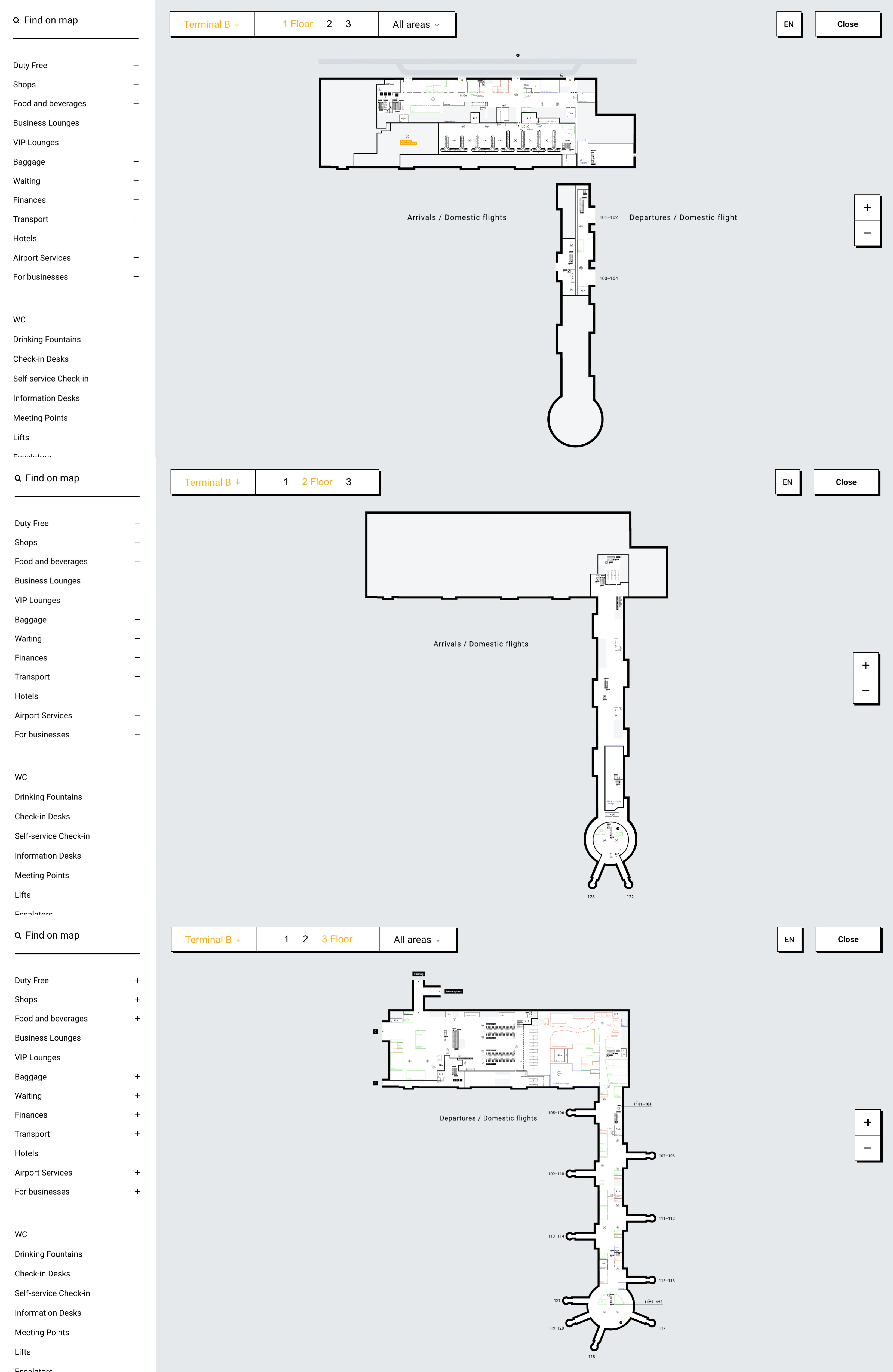 Sheremetyevo International Airport Terminal B Map 2026