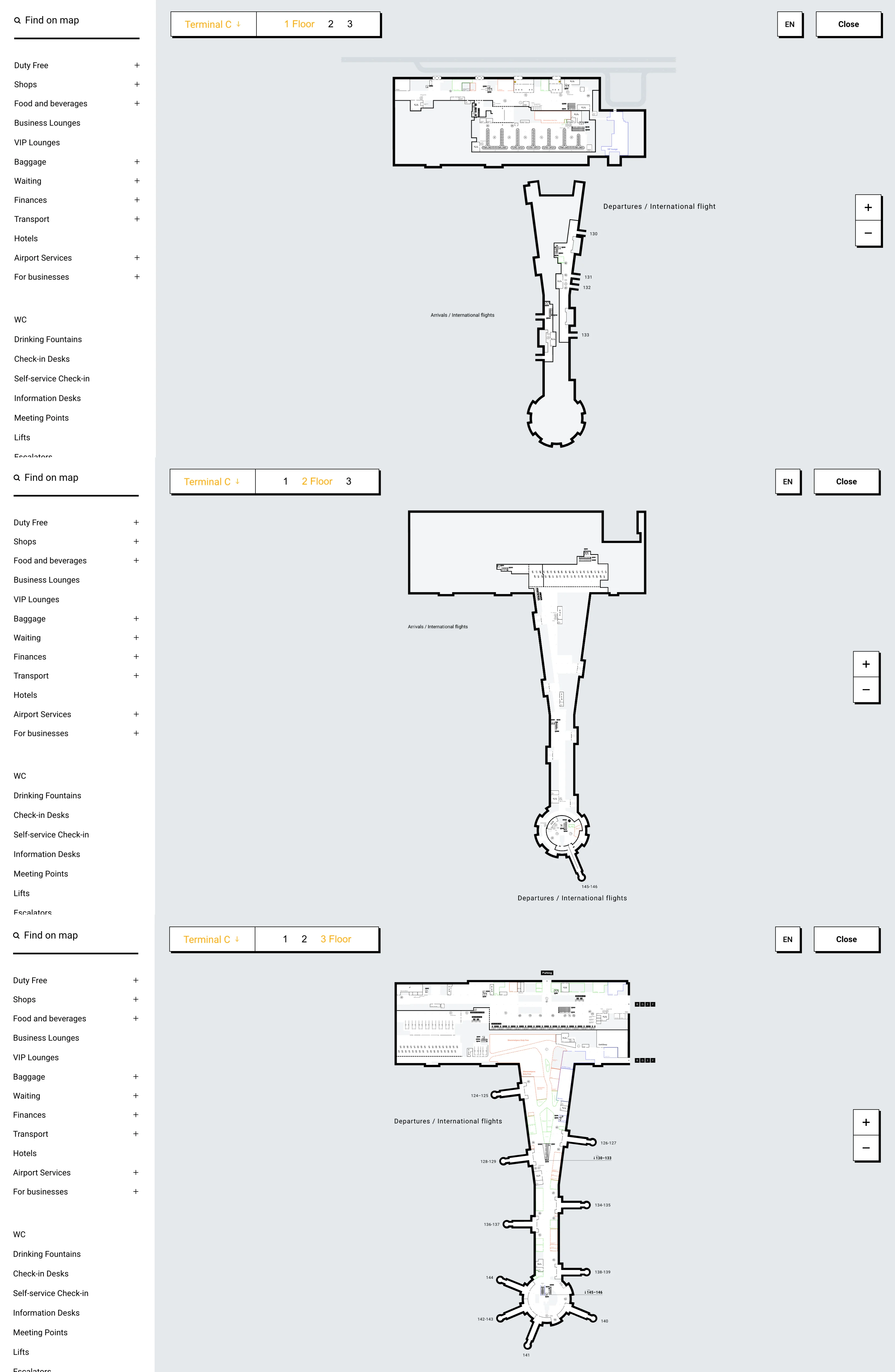 Sheremetyevo International Airport Terminal C Map 2026