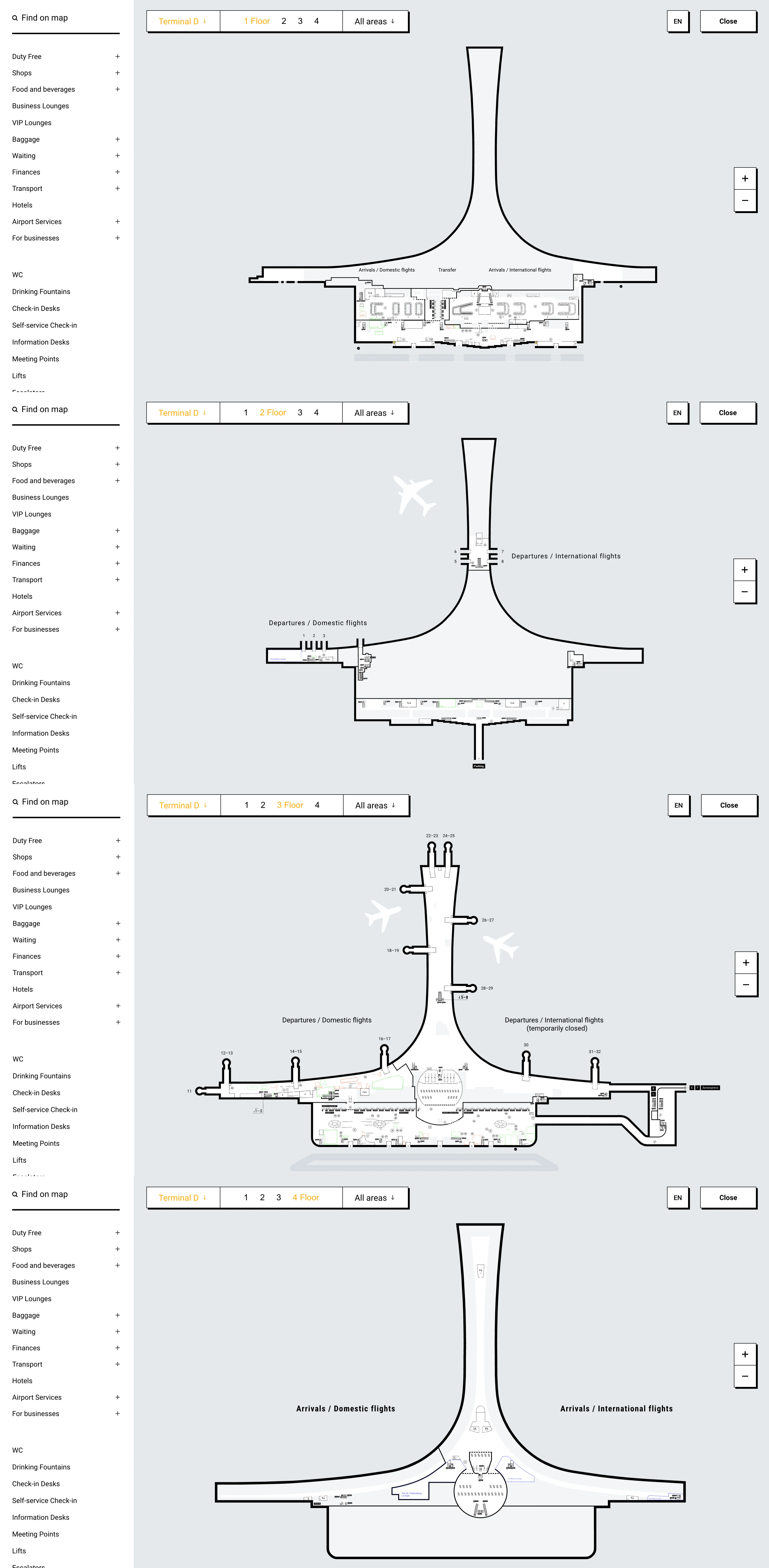 Sheremetyevo International Airport Terminal D Map 2026
