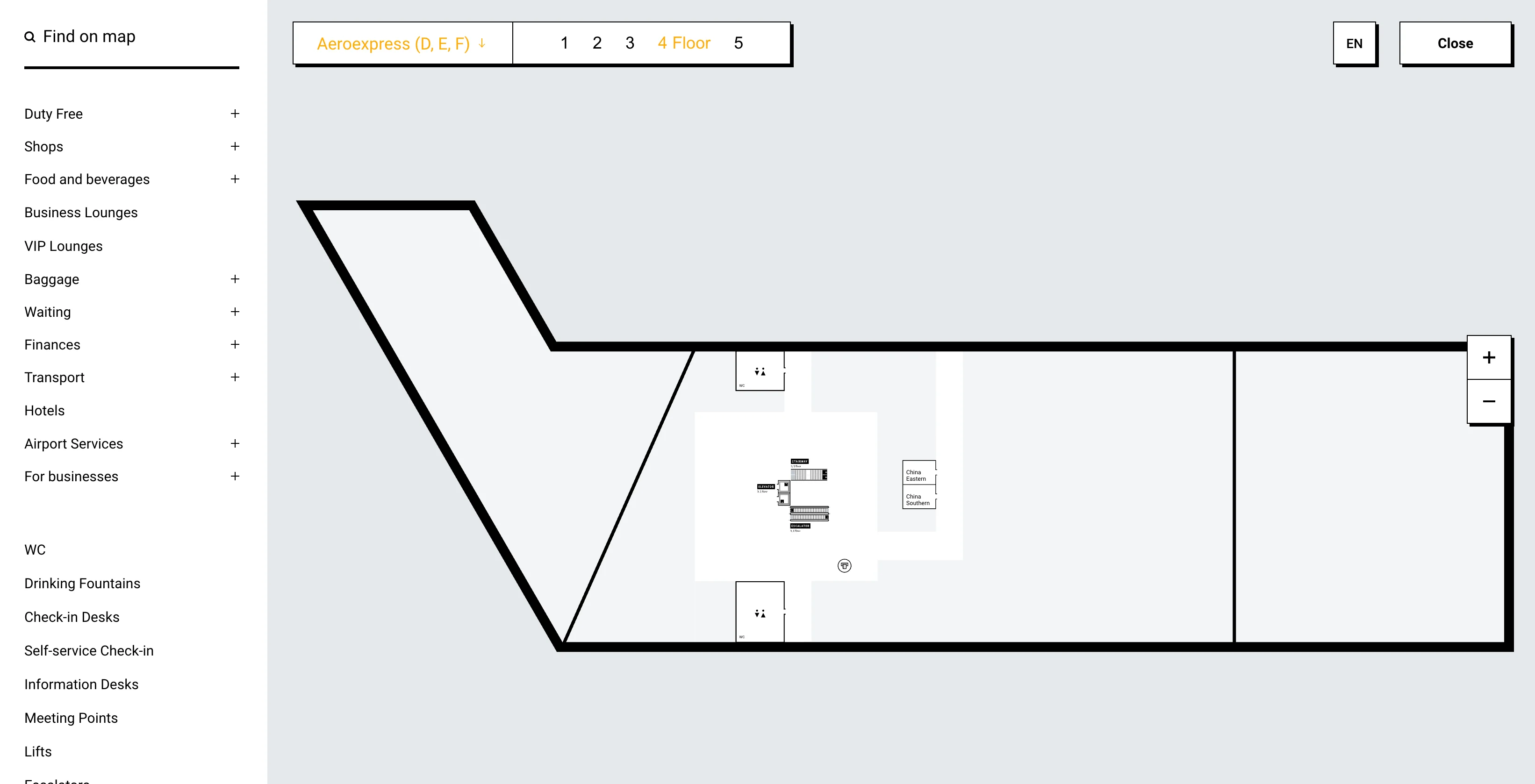 Sheremetyevo International Airport Terminal E Level 4 Map 2026