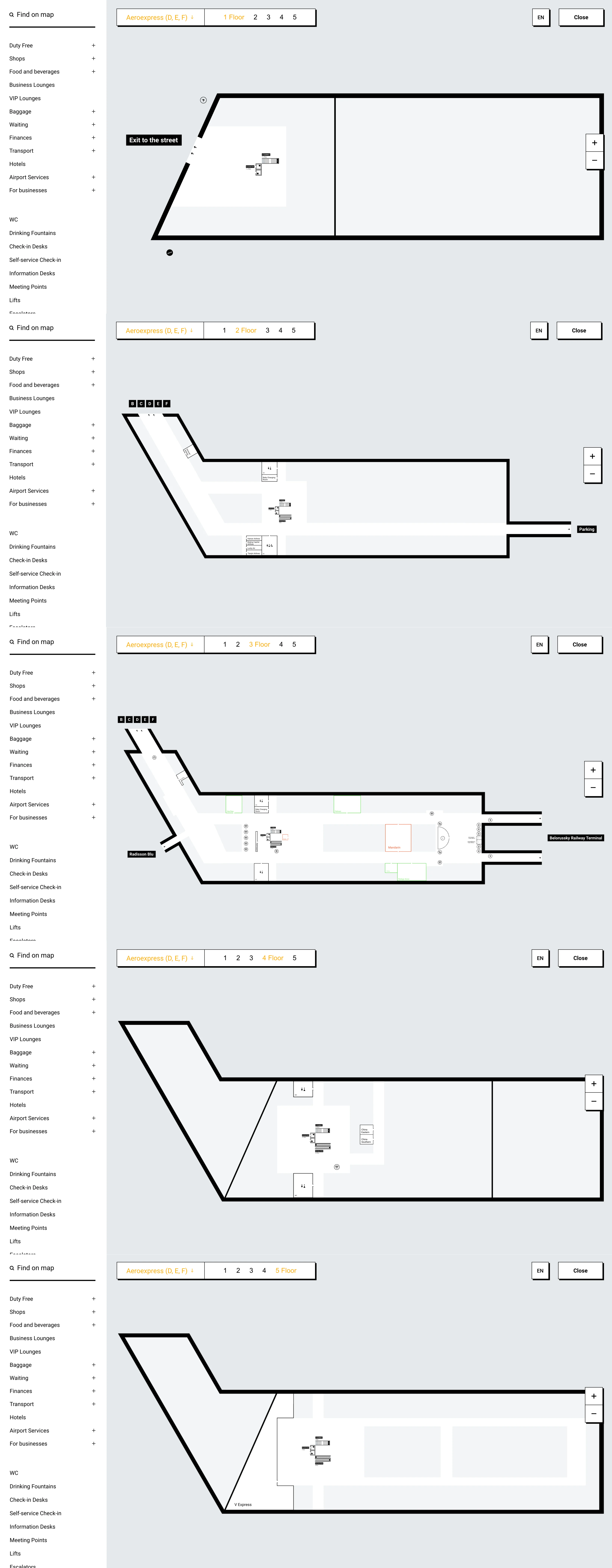 Sheremetyevo International Airport Terminal E Map 2026