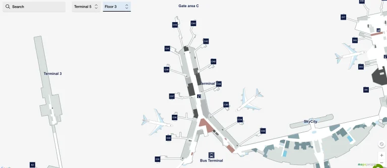 Stockholm Arlanda Airport Terminal 5 Level 3 Map 2025
