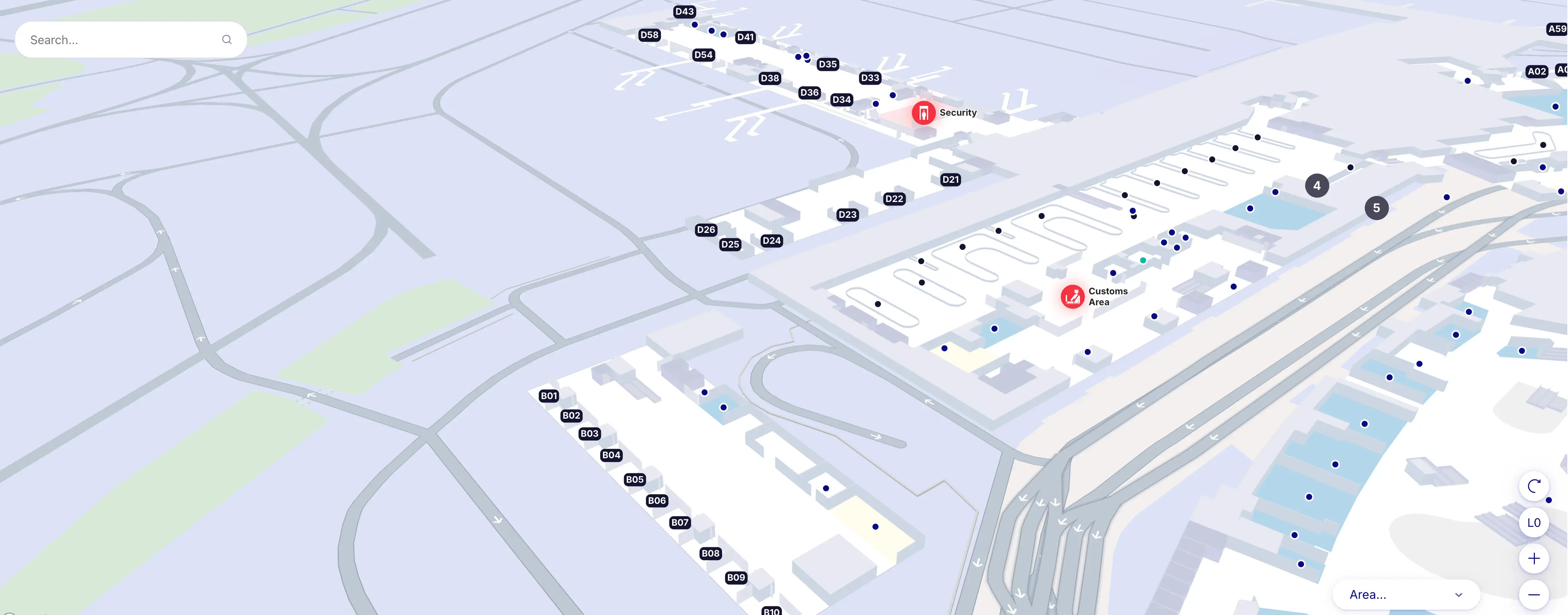 Zurich Airport Terminal D Level 0 Map 2025