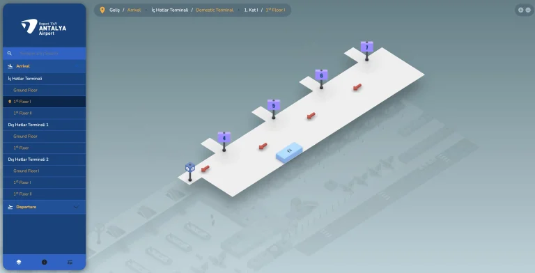 Antalya International Airport Domestic Terminal Arrival First Floor 1 Map 2026
