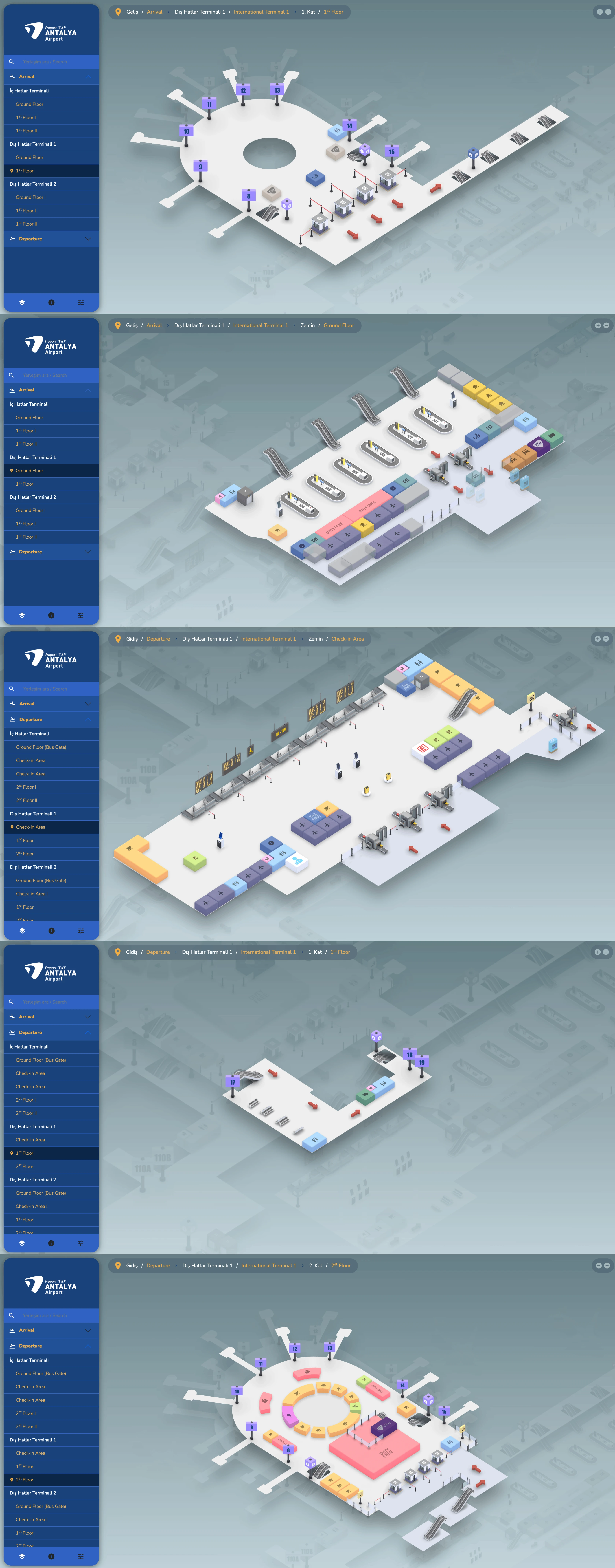 Antalya International Airport Terminal 1 Map 2026