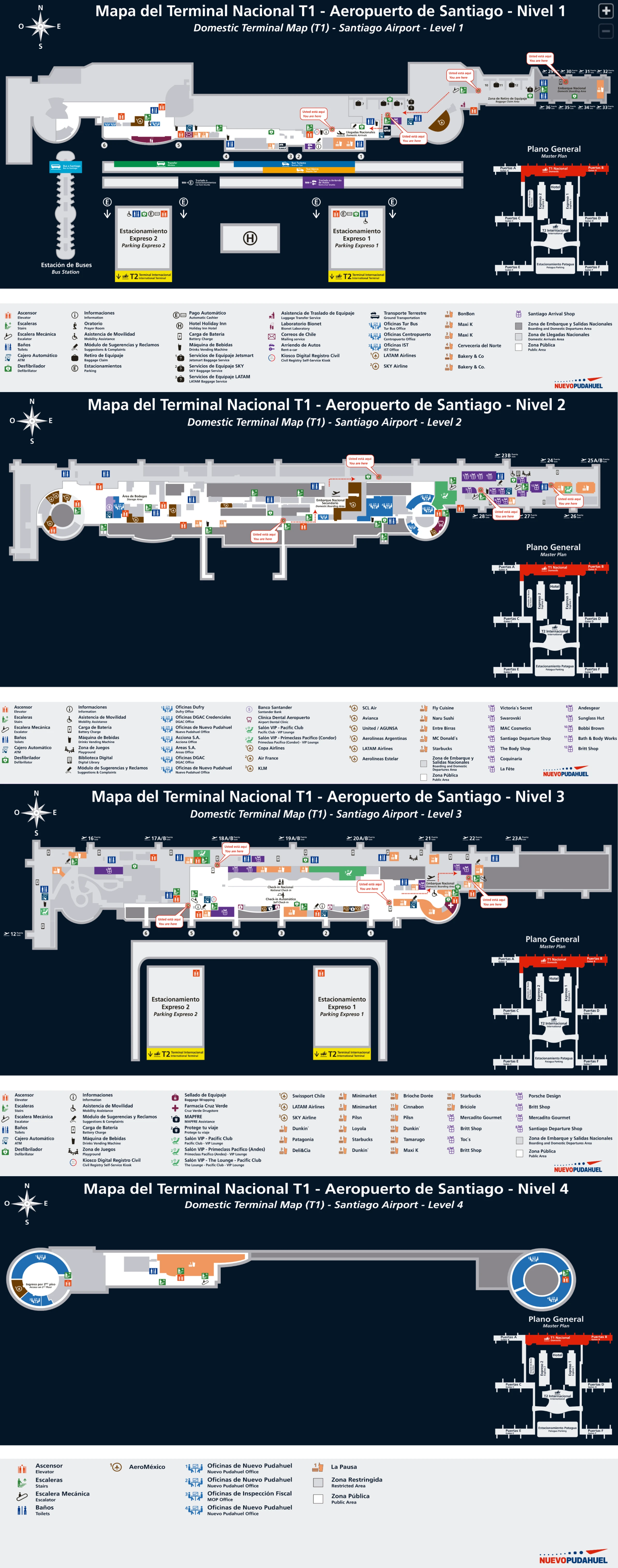 Arturo Merino Benítez International Airport Terminal 1 Map 2026