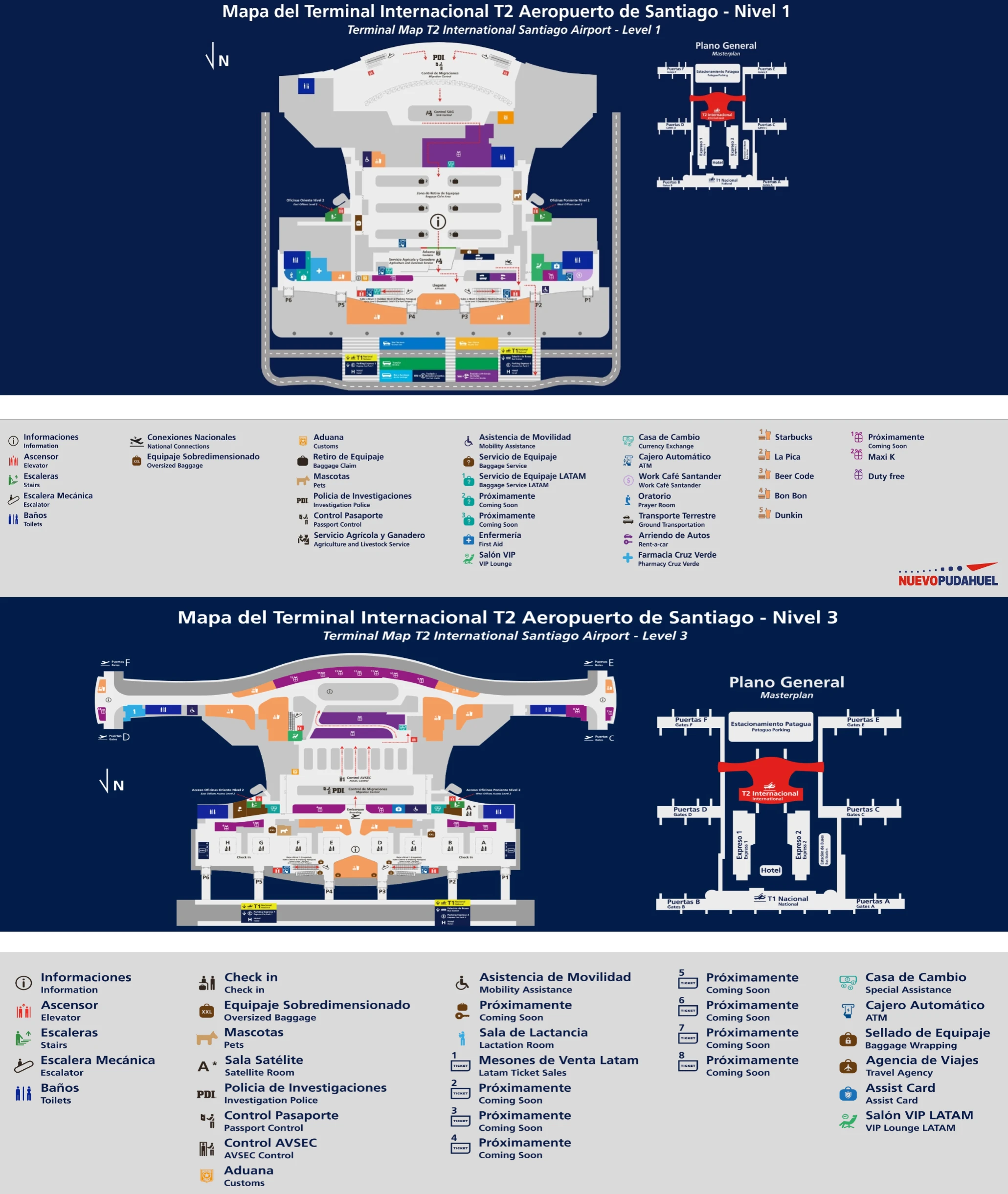 Arturo Merino Benítez International Airport Terminal 2 Map 2026