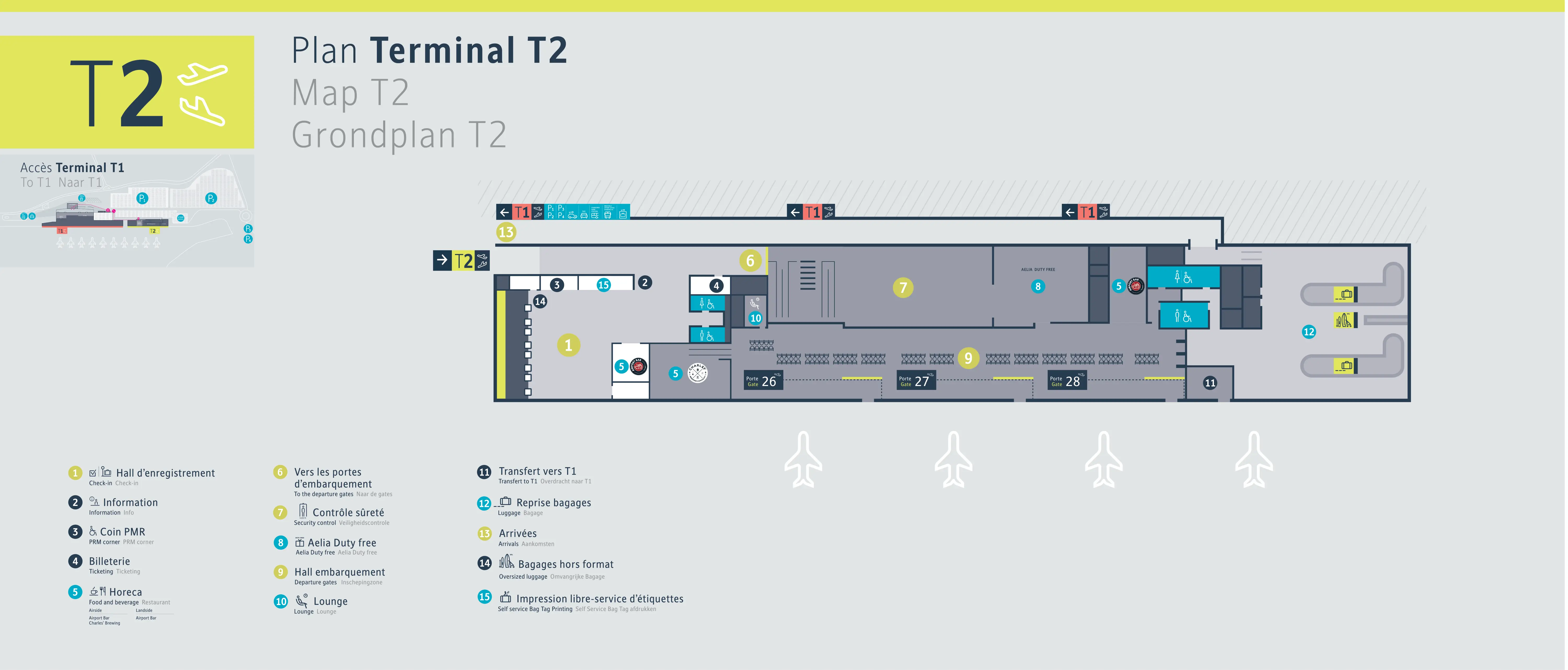 Brussels South Charleroi Airport Terminal 2 Map 2026