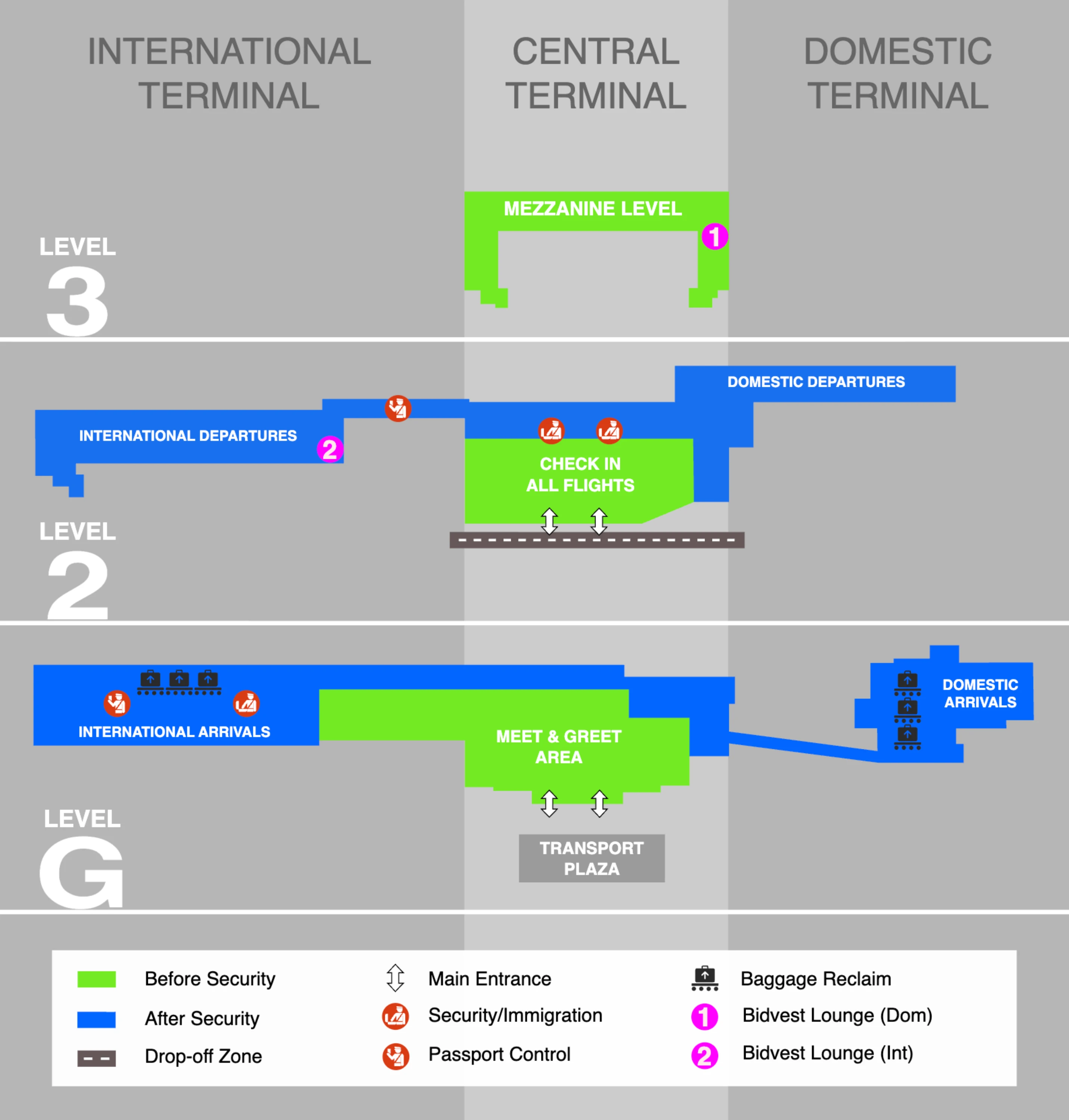 Cape Town International Airport Domestic Terminal Map 2026
