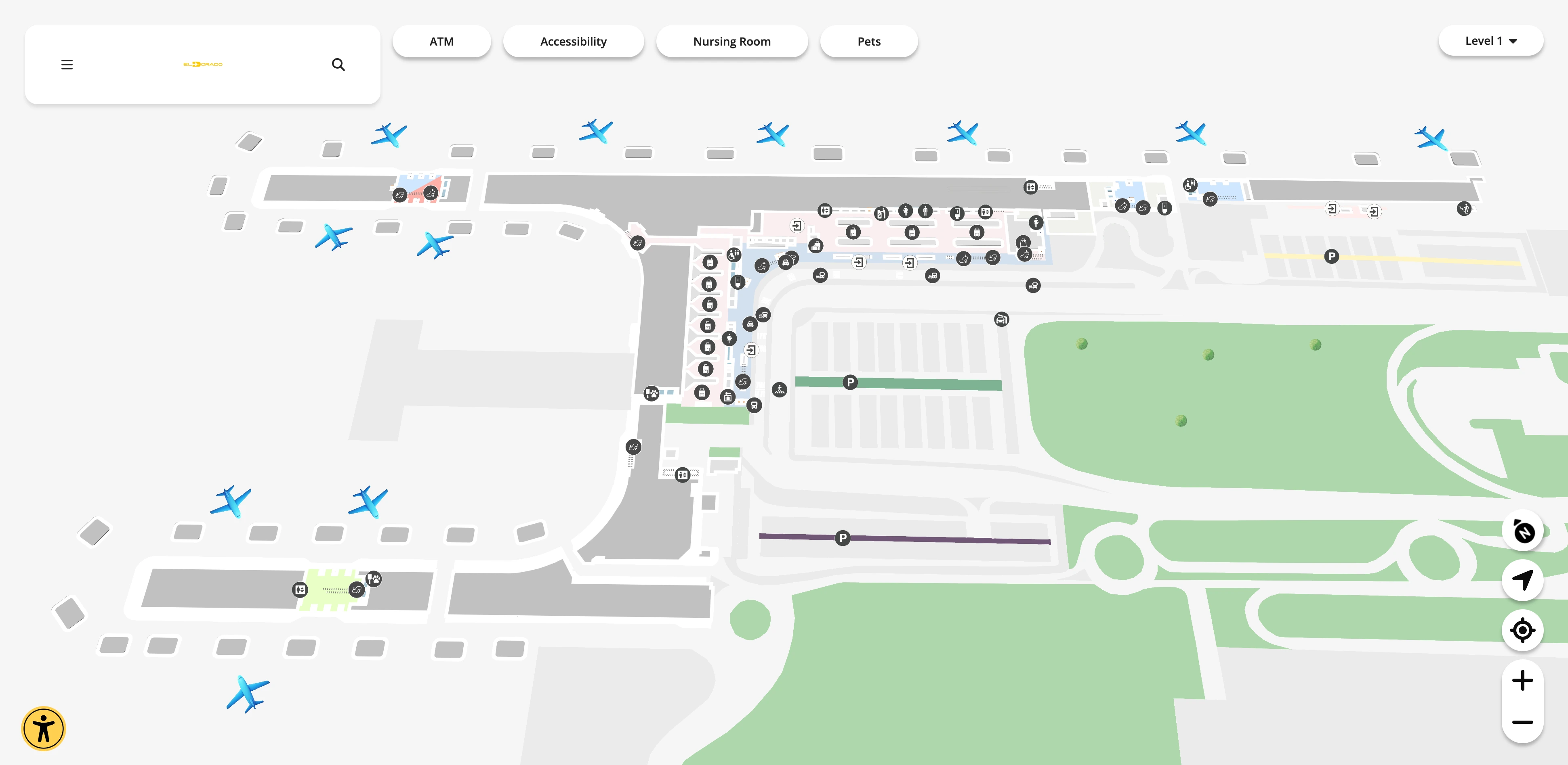 El Dorado International Airport Terminal 1 Level 1 Map 2026
