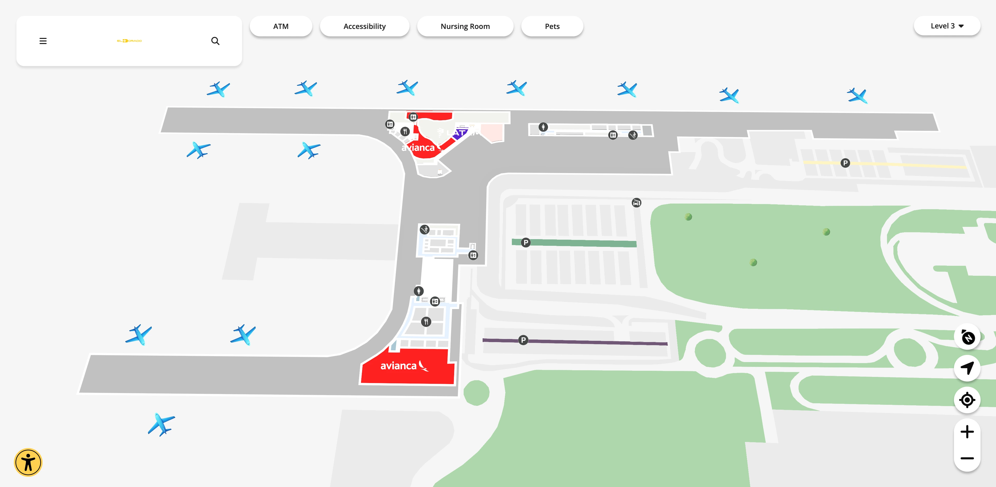 El Dorado International Airport Terminal 1 Level 3 Map 2026