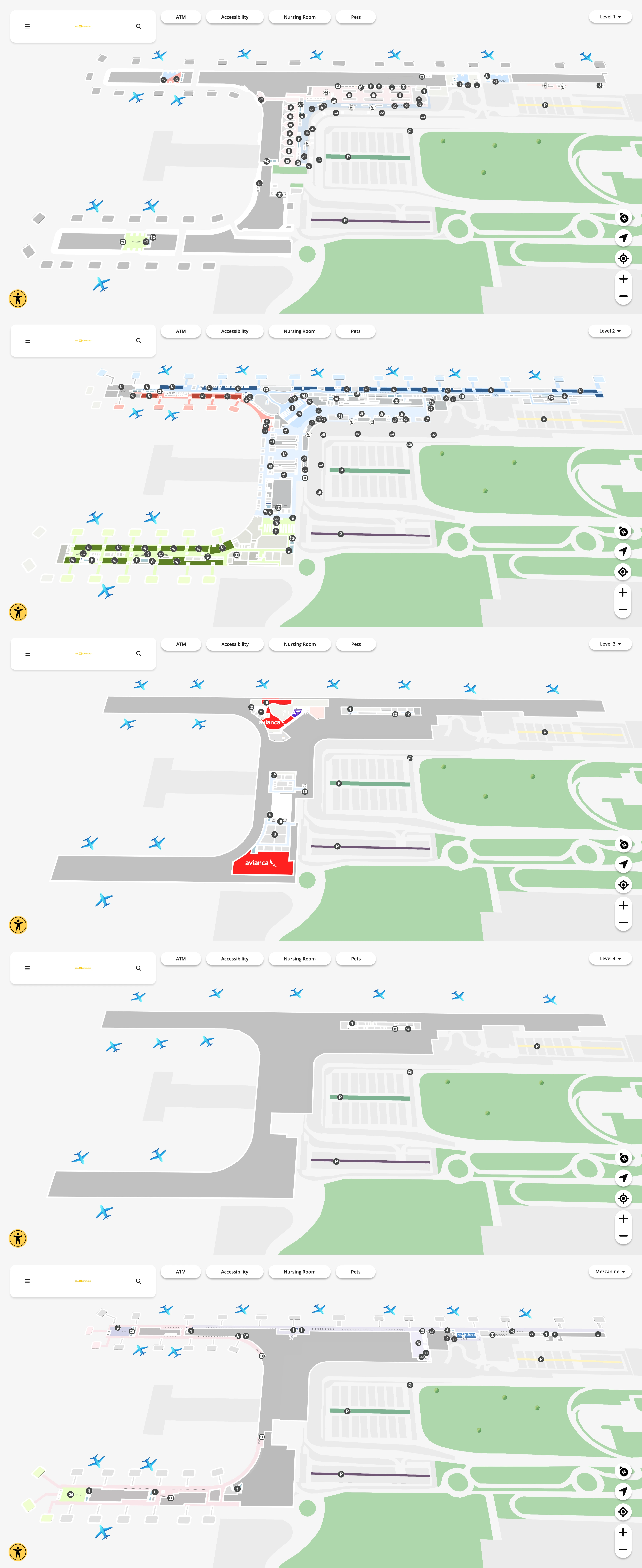El Dorado International Airport Terminal 1 Map 2026