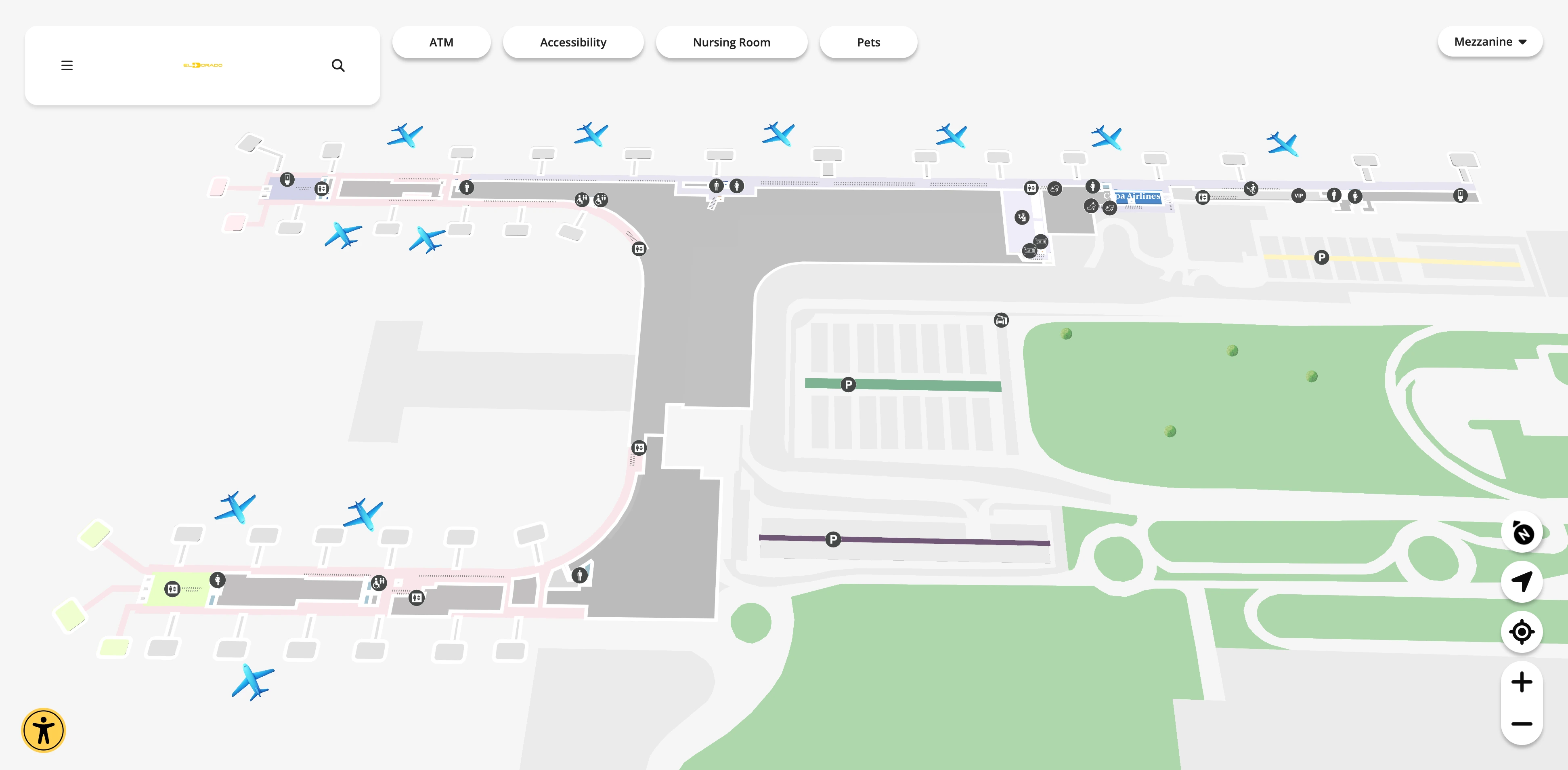 El Dorado International Airport Terminal 1 Mezzanine Map 2026