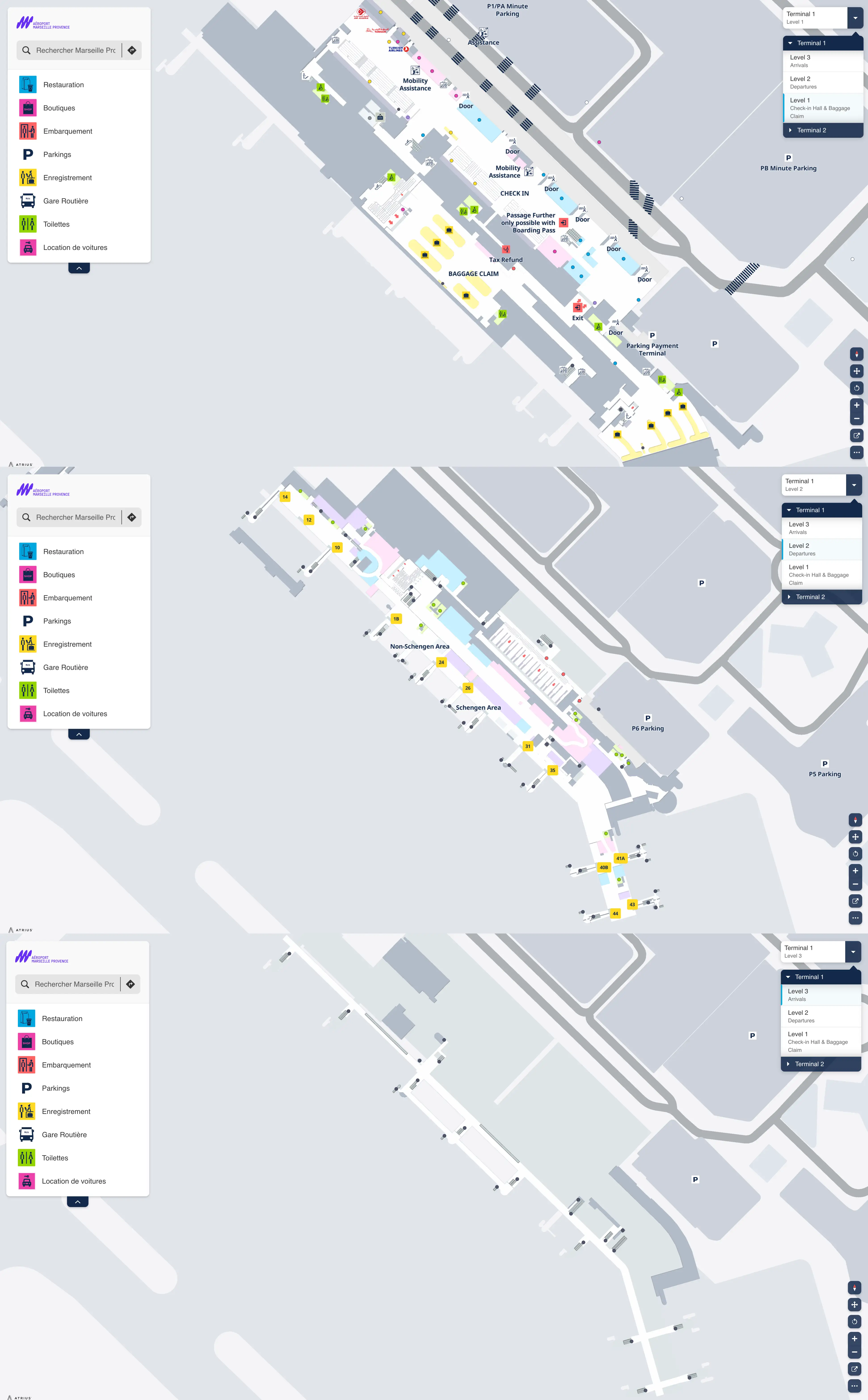 Marseille Provence Airport Terminal 1 Map 2026