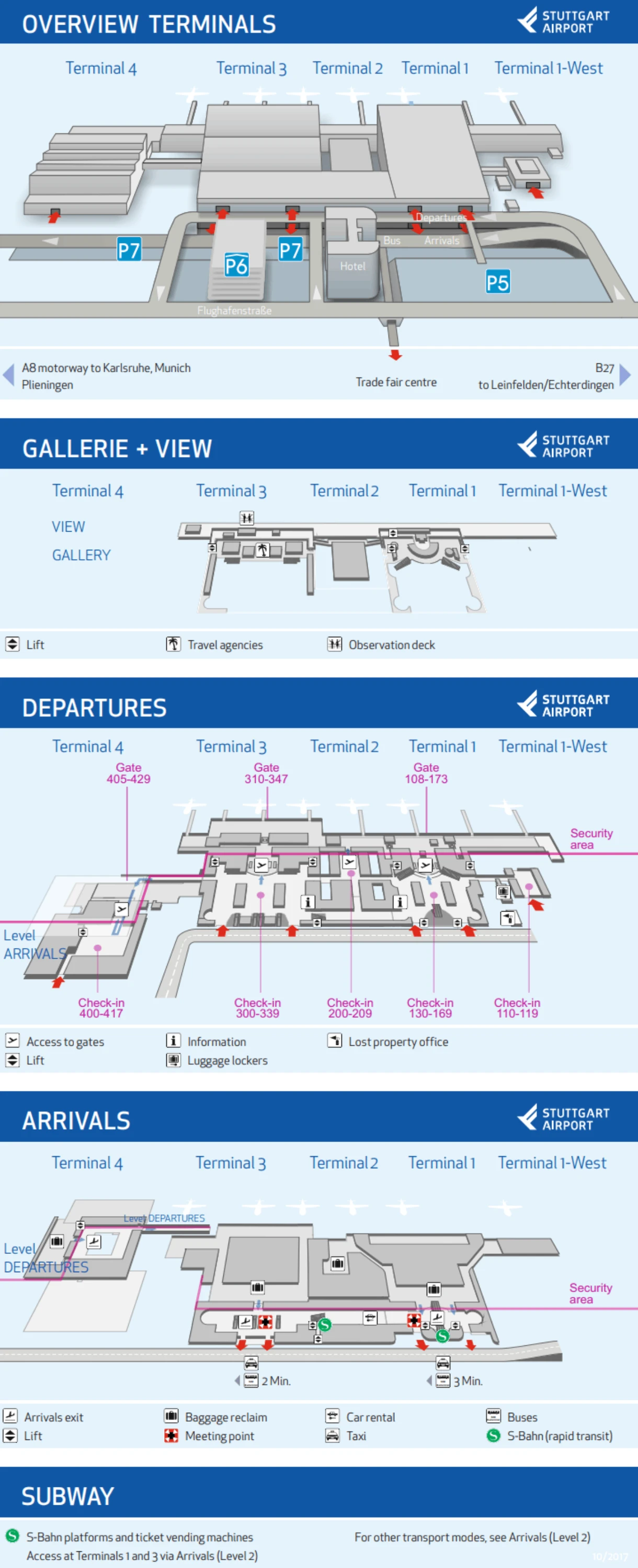 Stuttgart Airport Terminal 2 Map 2017